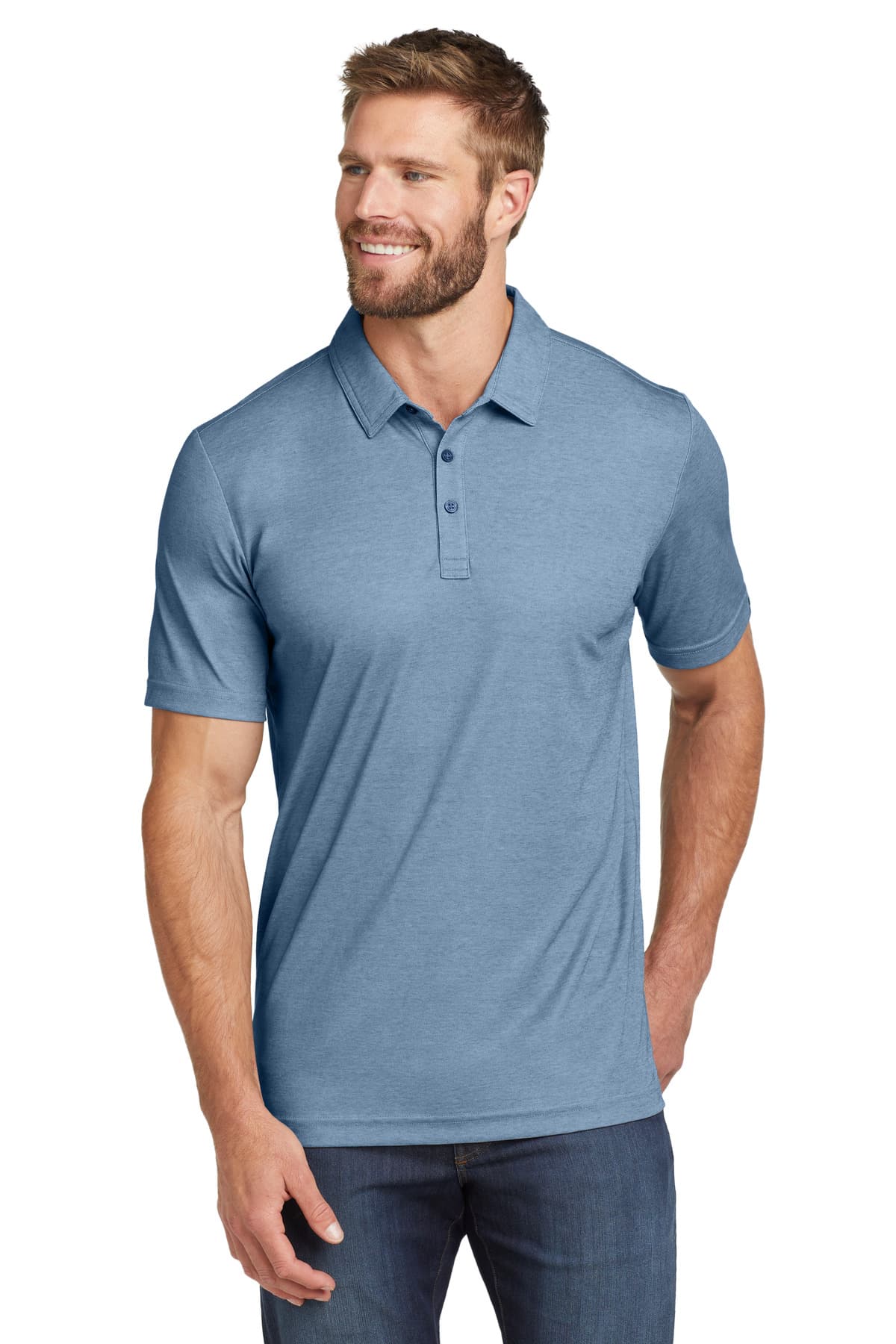 TravisMathew Oceanside Heather Polo. TM1MU412 thumbnail 5