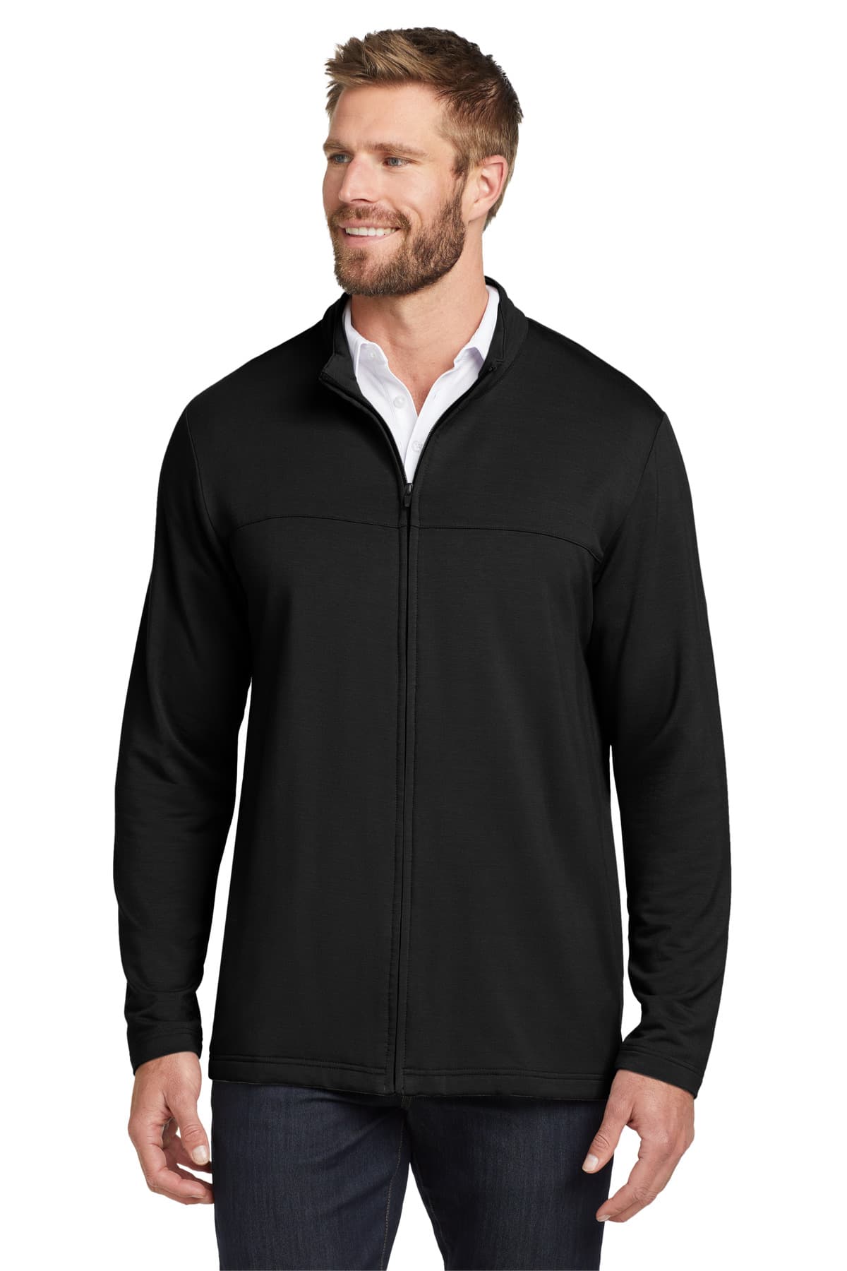 TravisMathew Newport Full-Zip Fleece. TM1MU420 thumbnail 2