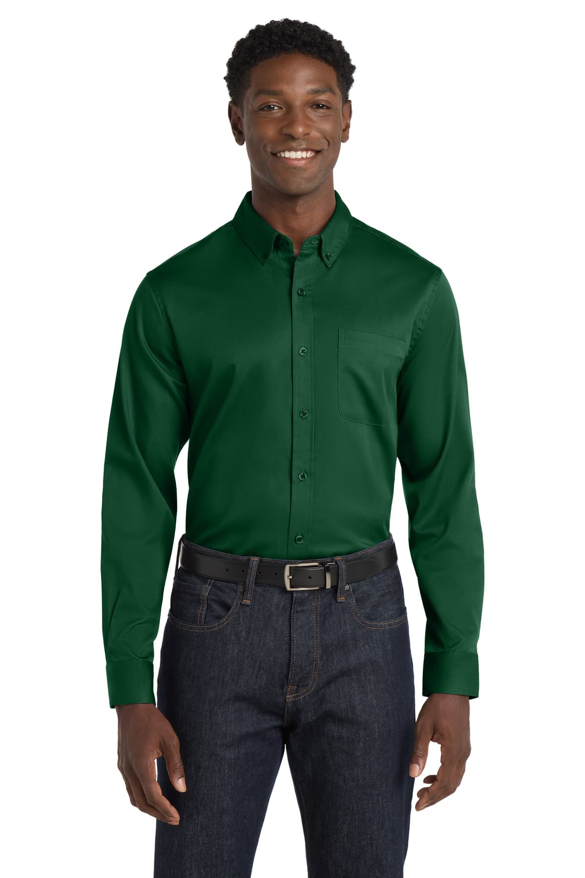 Port Authority ® Long Sleeve SuperPro React  Twill Shirt. W808 thumbnail 4