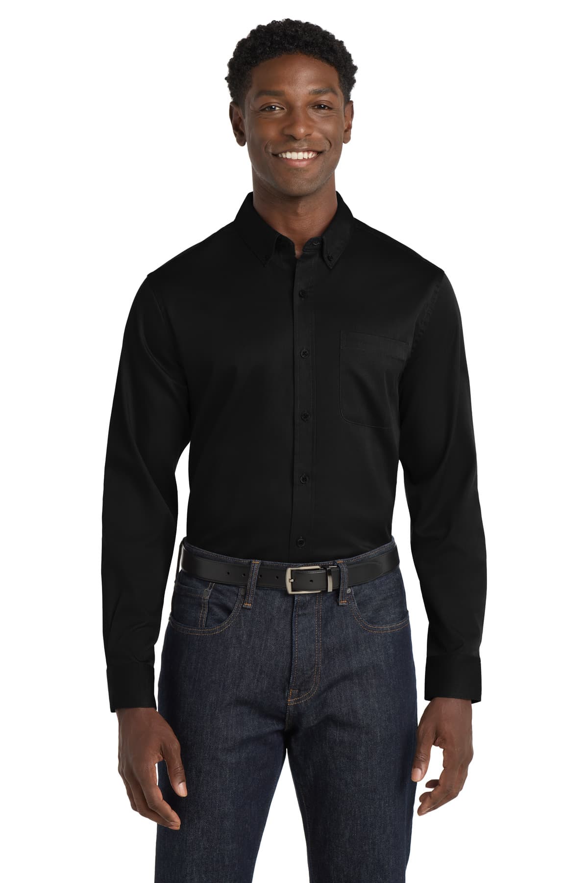 Port Authority ® Long Sleeve SuperPro React  Twill Shirt. W808 thumbnail 5