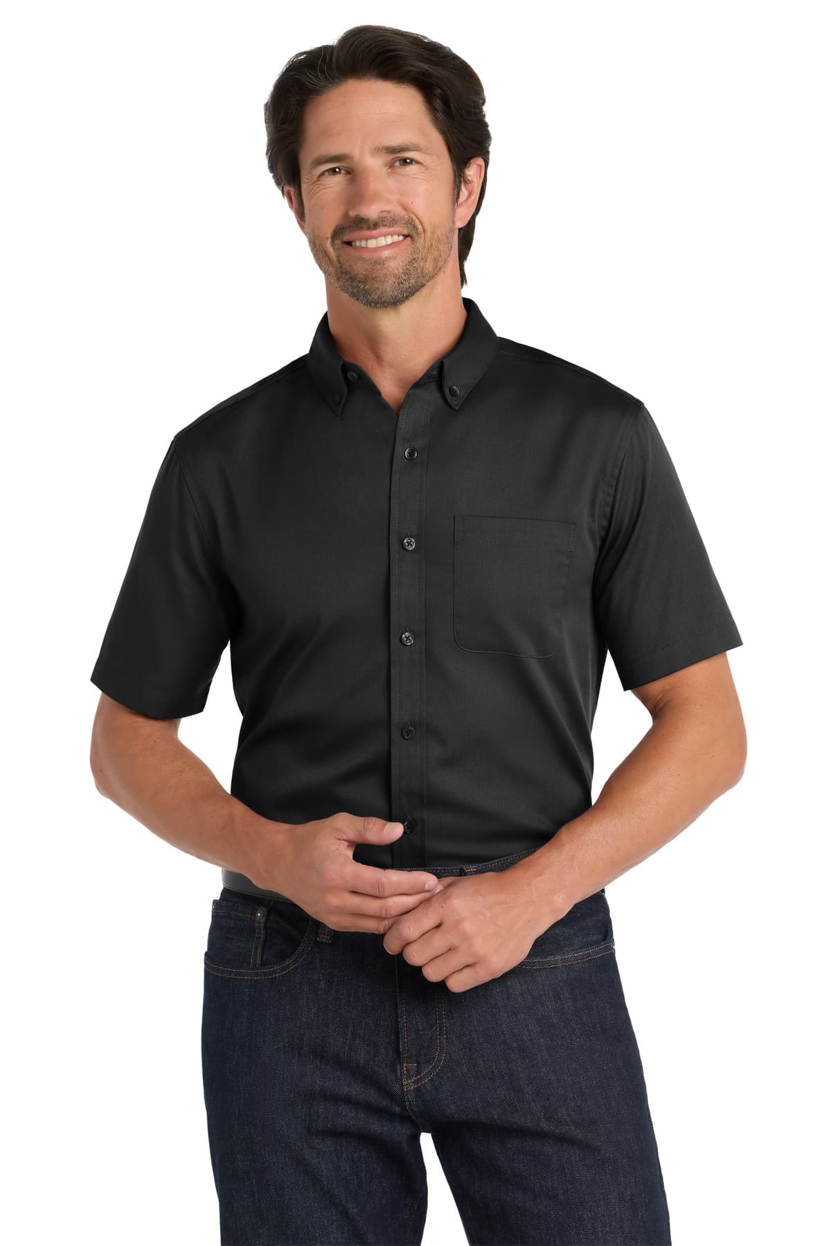 Port Authority ® Short Sleeve SuperPro React  Twill Shirt. W809 thumbnail 5