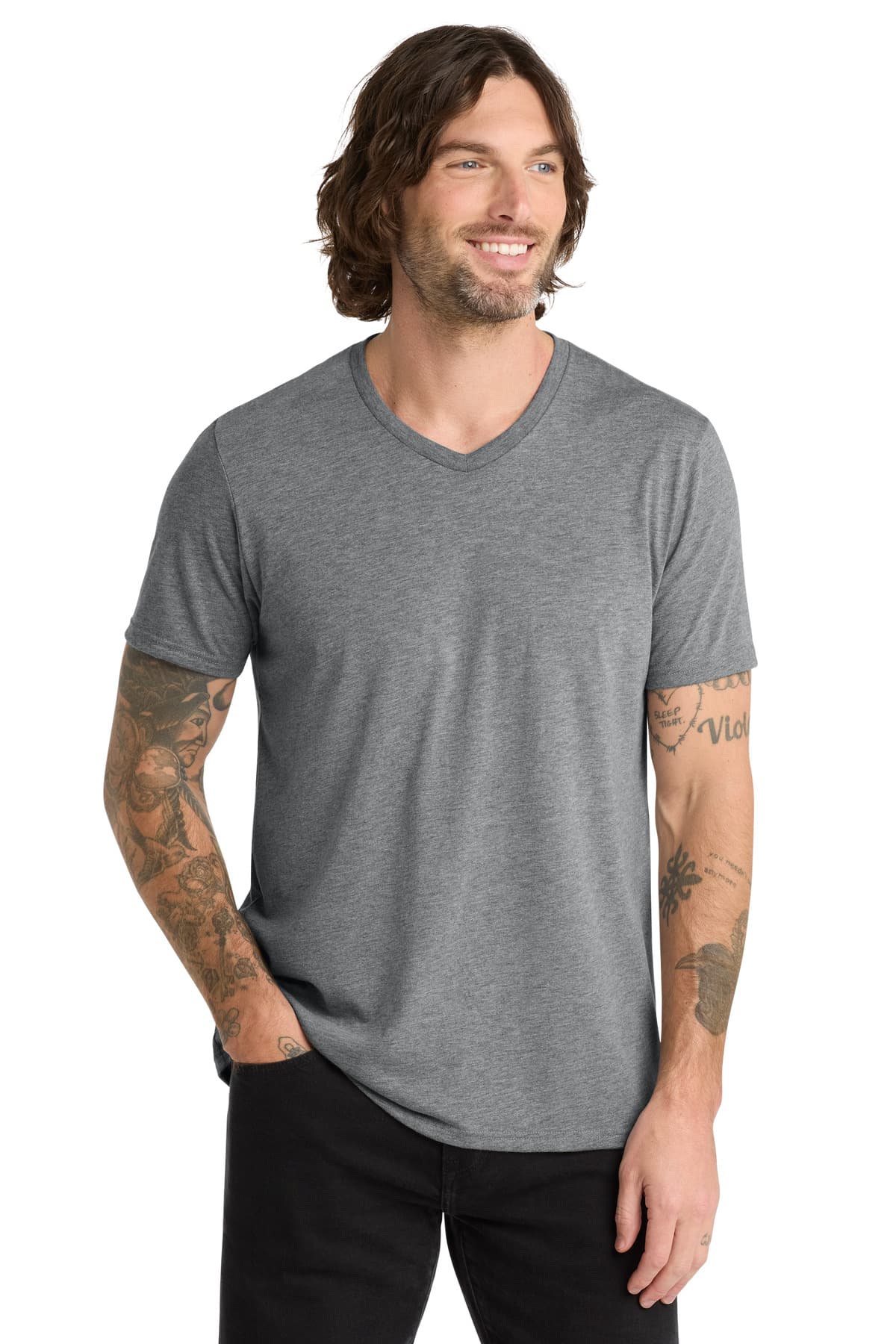 Allmade ® Unisex Tri-Blend V-Neck Tee AL2014 thumbnail 2