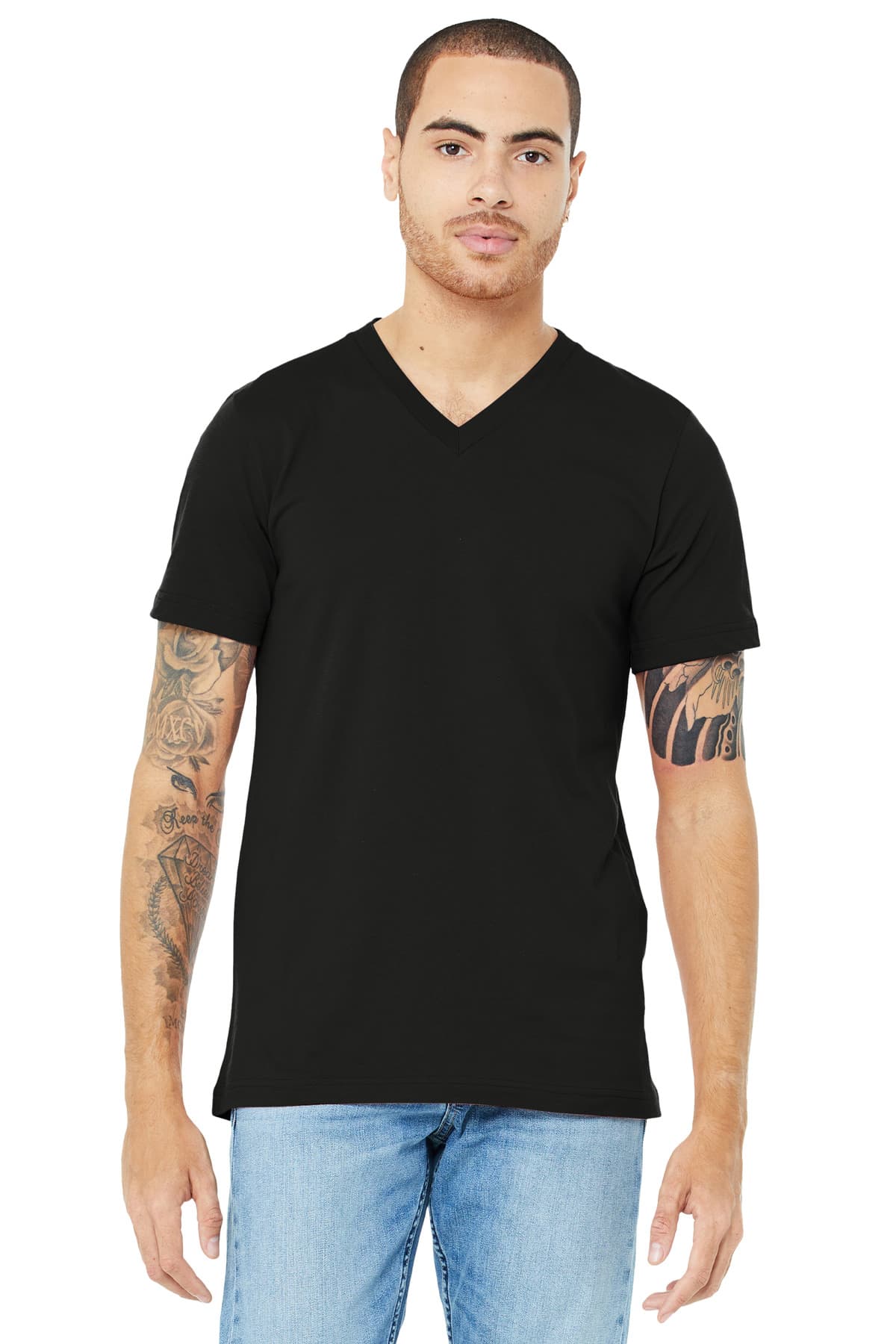 BELLA+CANVAS ® Unisex Jersey Short Sleeve V-Neck Tee. BC3005 thumbnail 3
