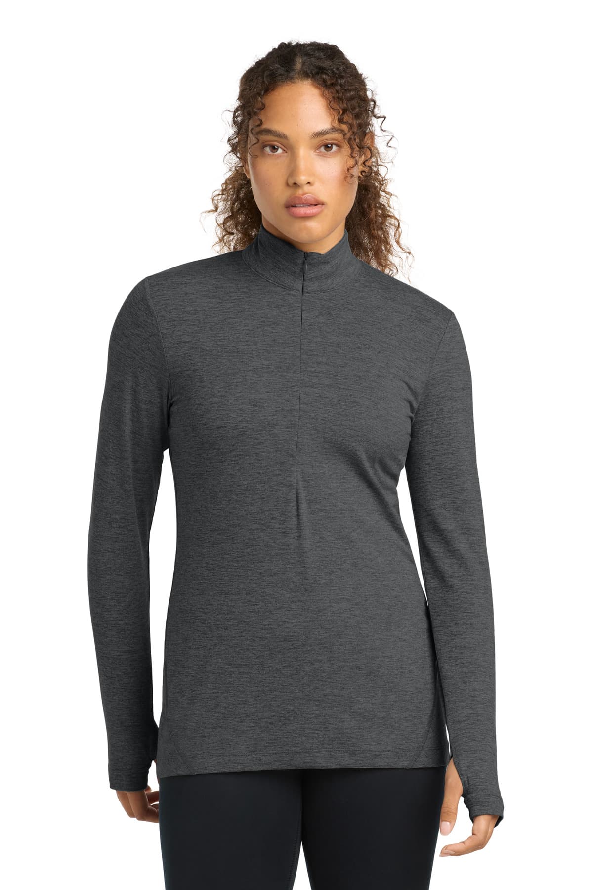 Sport-Tek ® Women's Exchange 1.5 Long Sleeve 1/2-Zip LST711 thumbnail 2