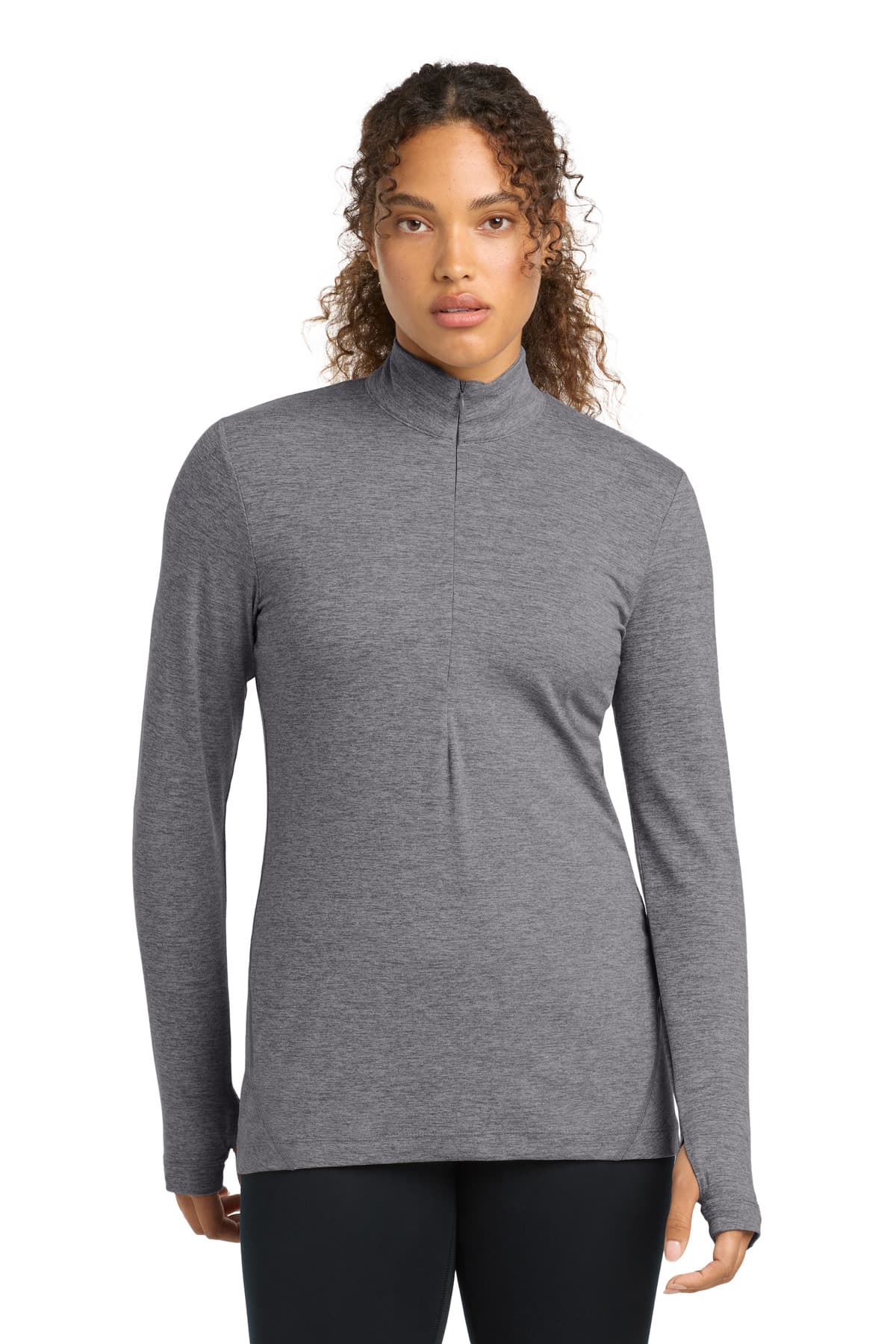 Sport-Tek ® Women's Exchange 1.5 Long Sleeve 1/2-Zip LST711 thumbnail 3