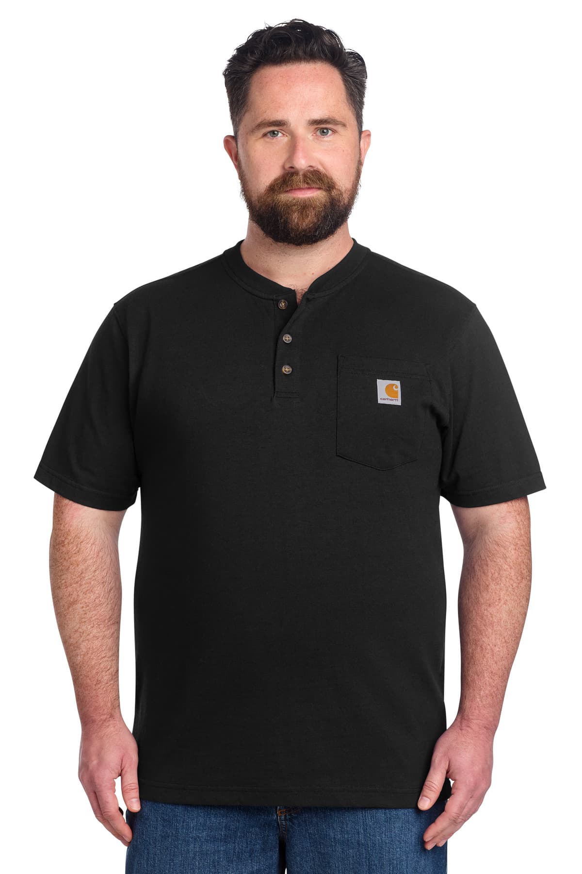 Carhartt ® Short Sleeve Henley T-Shirt CTK84 thumbnail 3