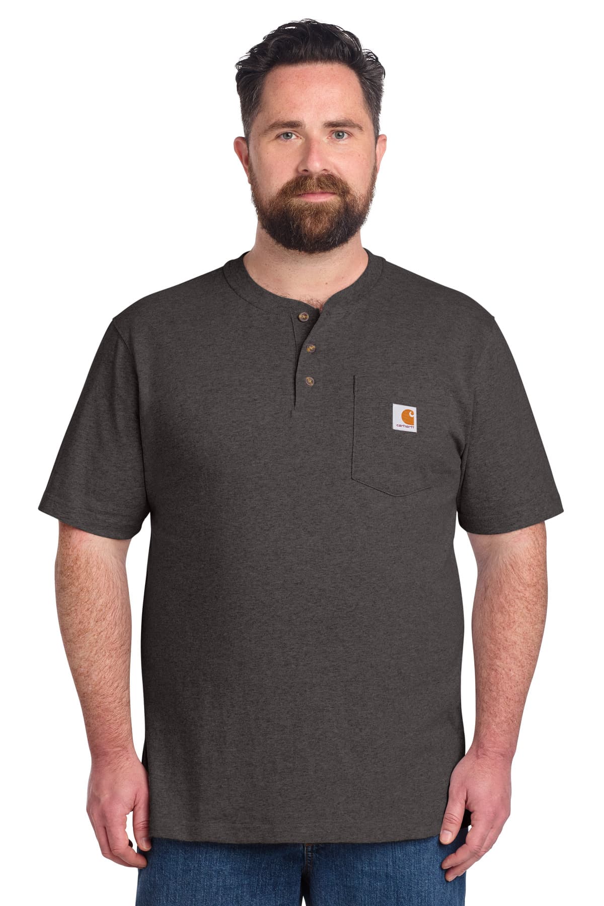 Carhartt ® Short Sleeve Henley T-Shirt CTK84 thumbnail 5