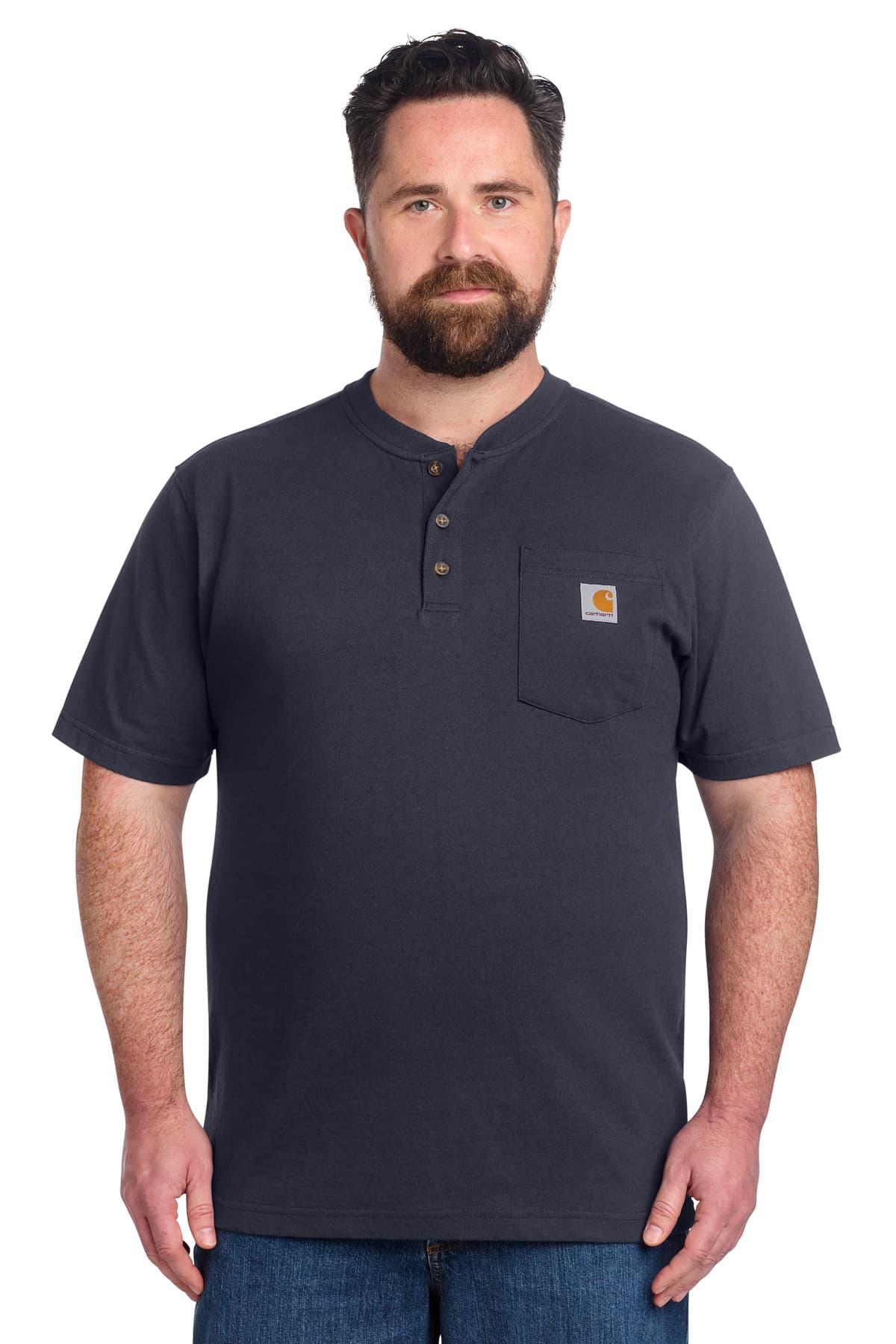 Carhartt ® Short Sleeve Henley T-Shirt CTK84 thumbnail 2