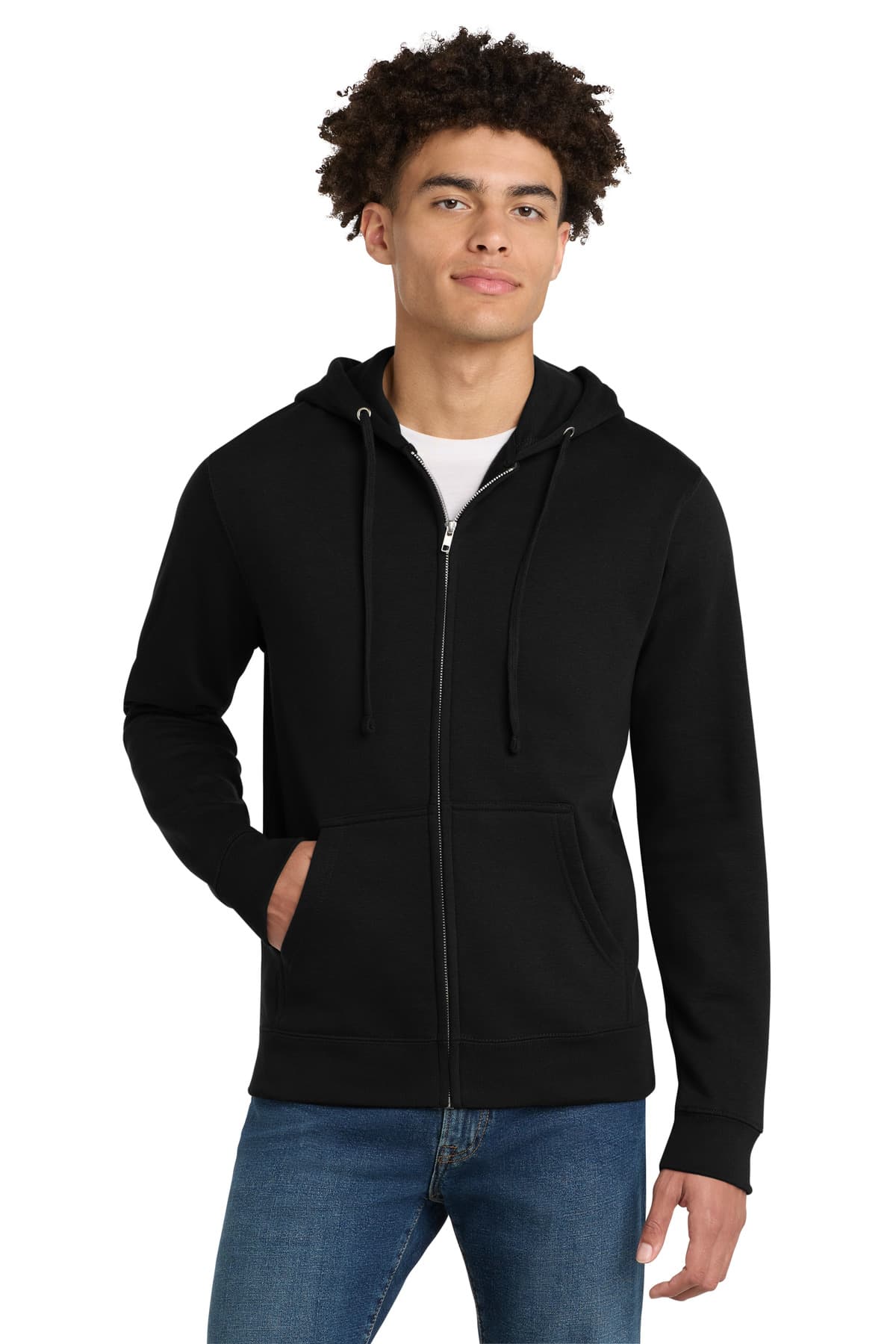 District ® V.I.T.  Fleece Full-Zip Hoodie DT6102 thumbnail 2
