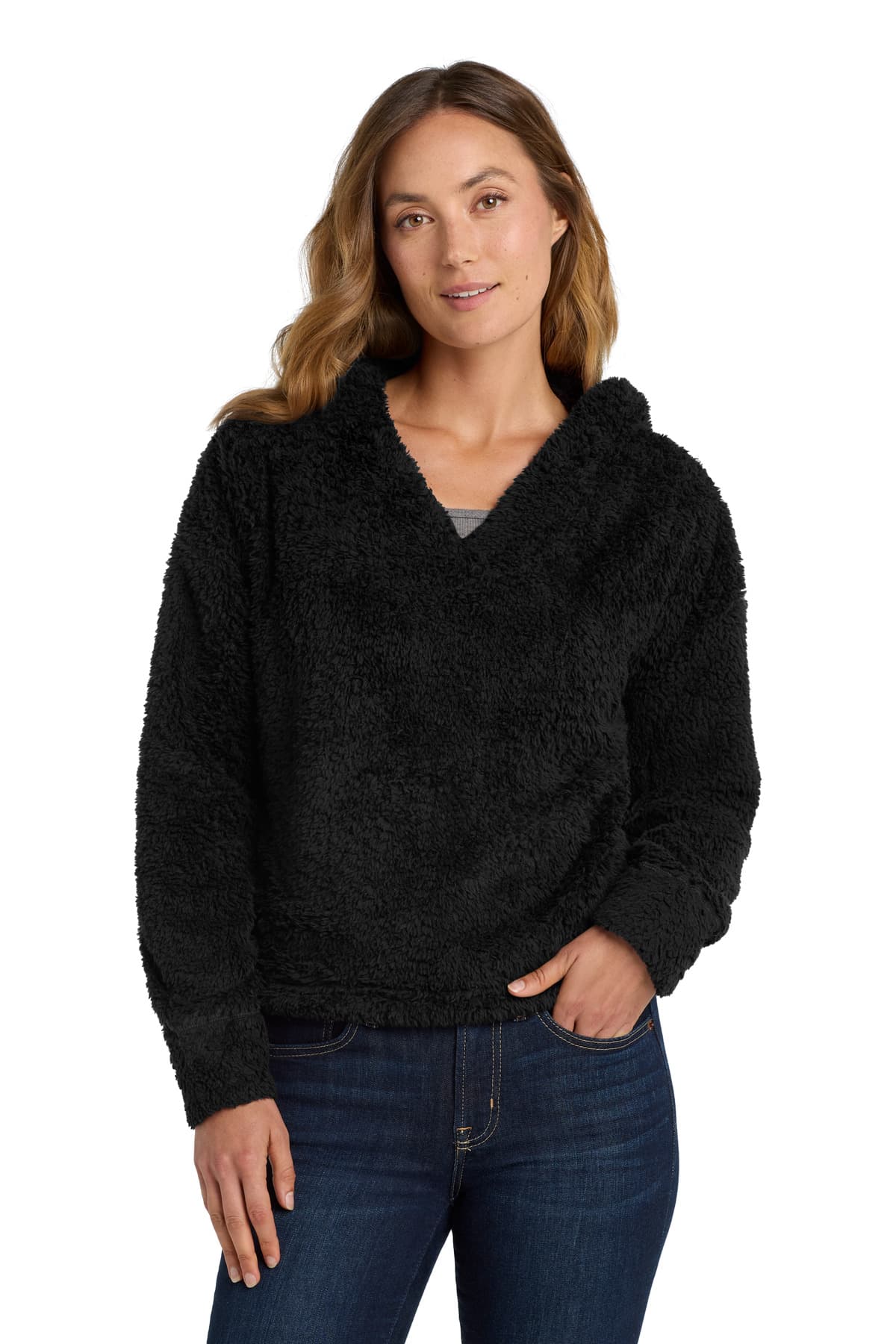 Port Authority ® Women's Cozy Fleece Hoodie. L132 thumbnail 2