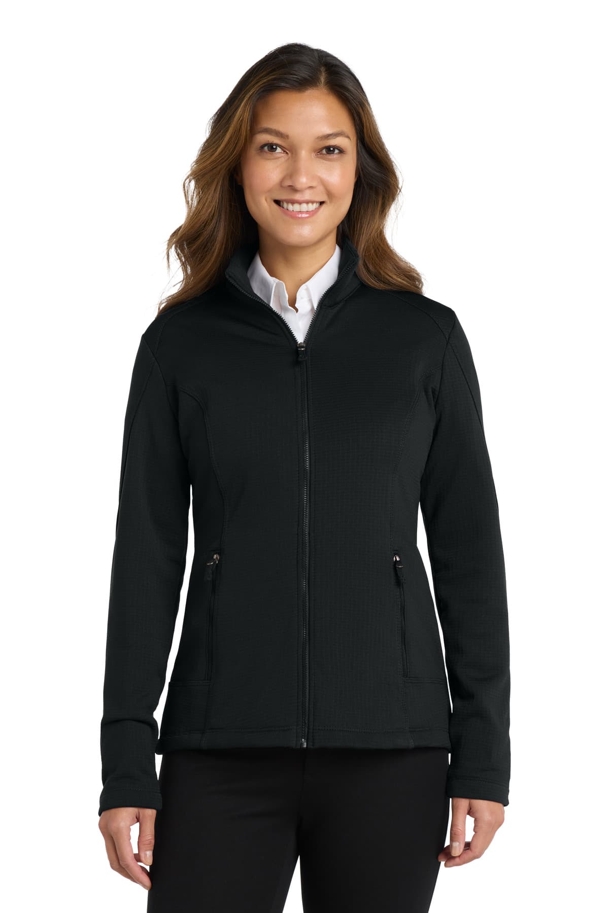 Port Authority ® Women's Grid Fleece Jacket. L239 thumbnail 2