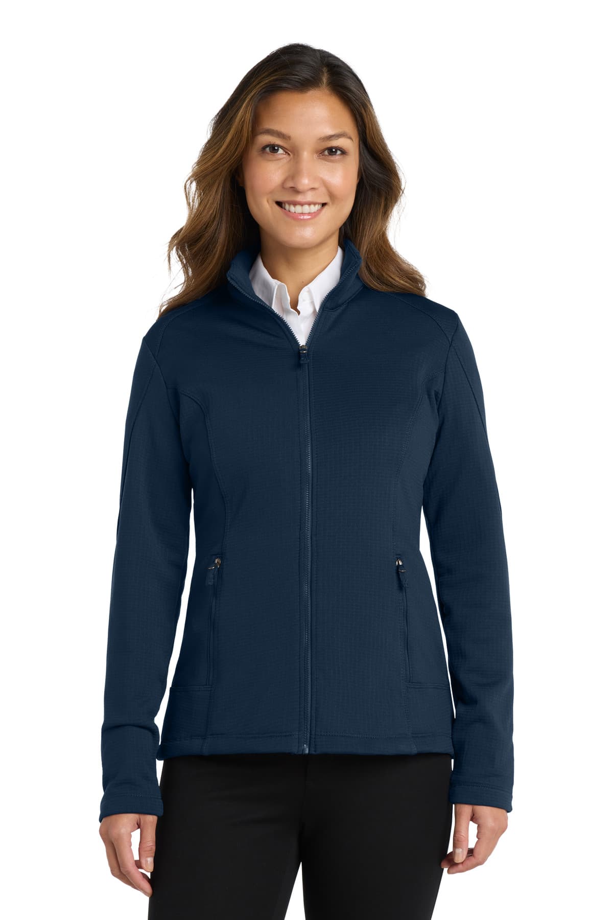Port Authority ® Women's Grid Fleece Jacket. L239 thumbnail 4