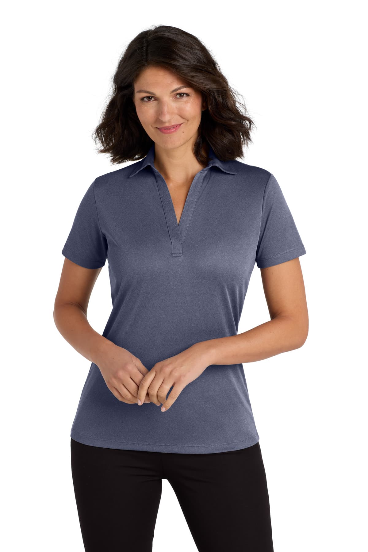 Port Authority ® Women's Heathered Silk Touch  Performance Polo. LK542 thumbnail 5
