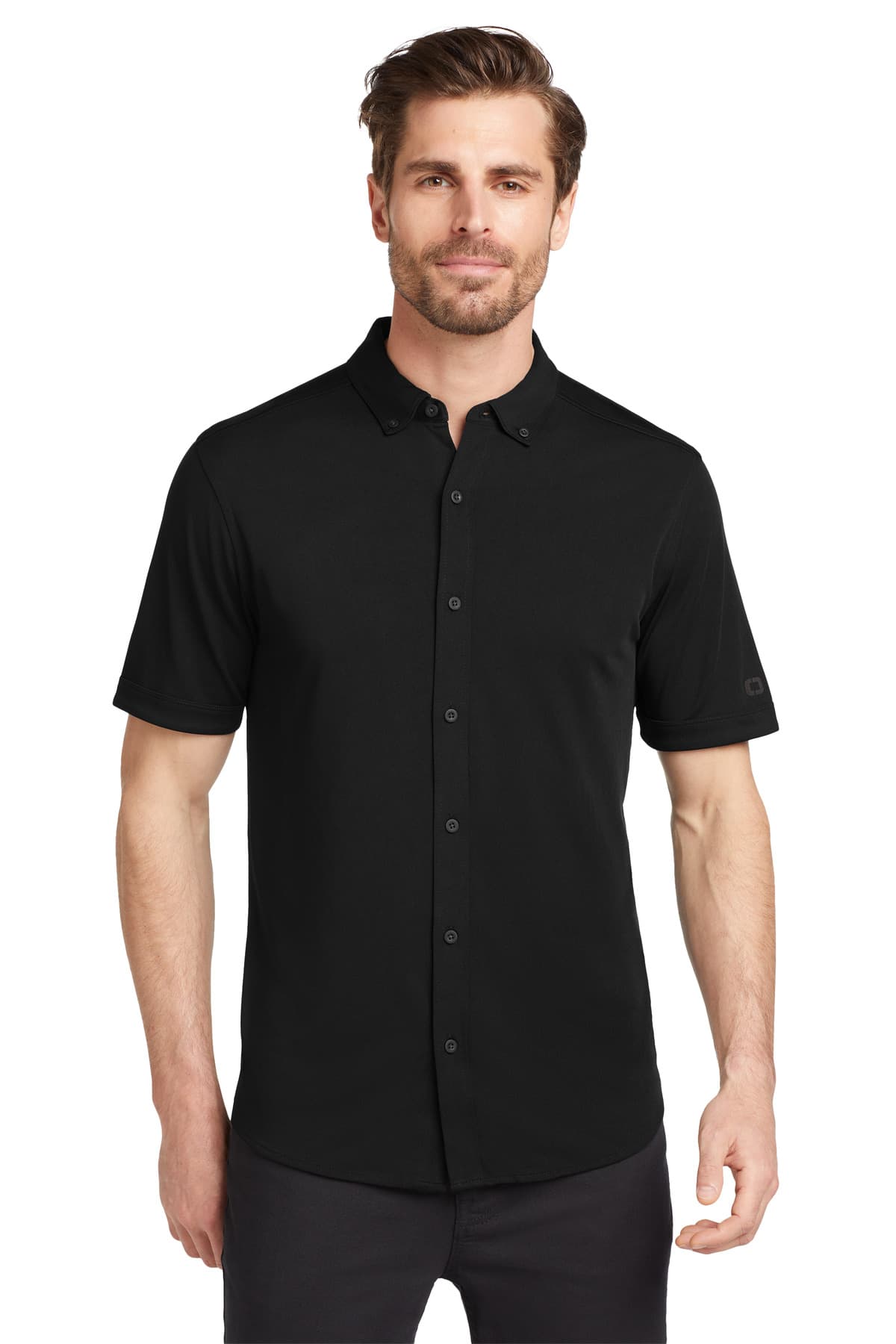 OGIO ® Gravitate Full-Button Polo. OG141 thumbnail 2