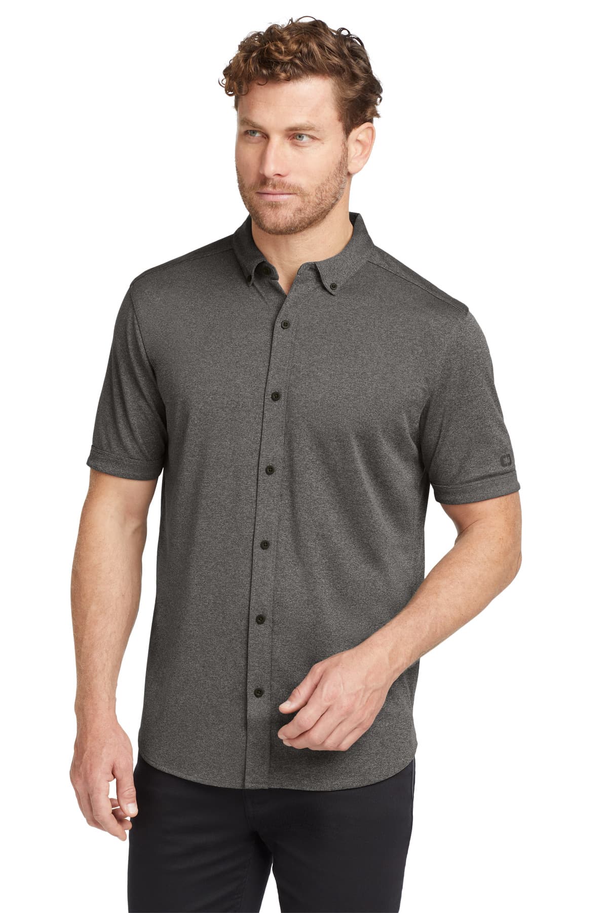 OGIO ® Gravitate Full-Button Polo. OG141 thumbnail 3