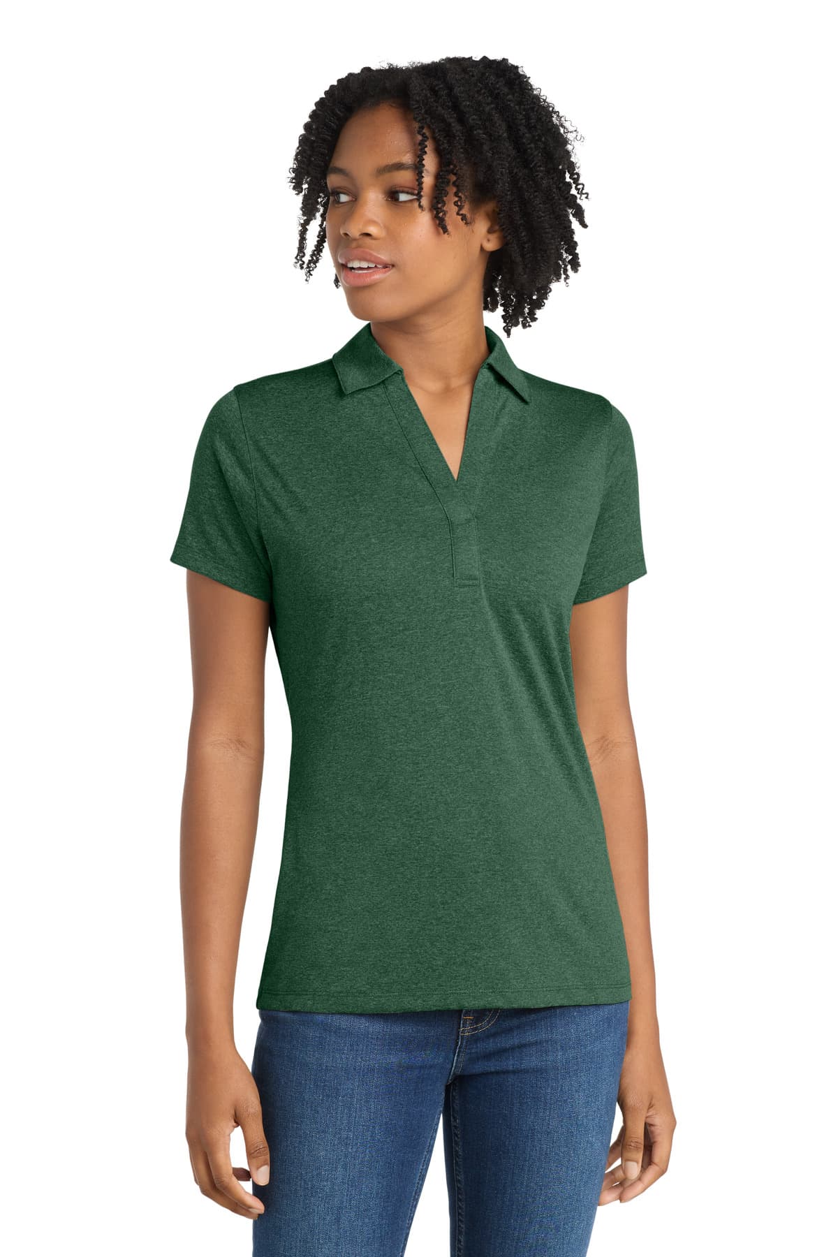 Sport-Tek ® Women's Heather Contender Polo. LST660 thumbnail 5