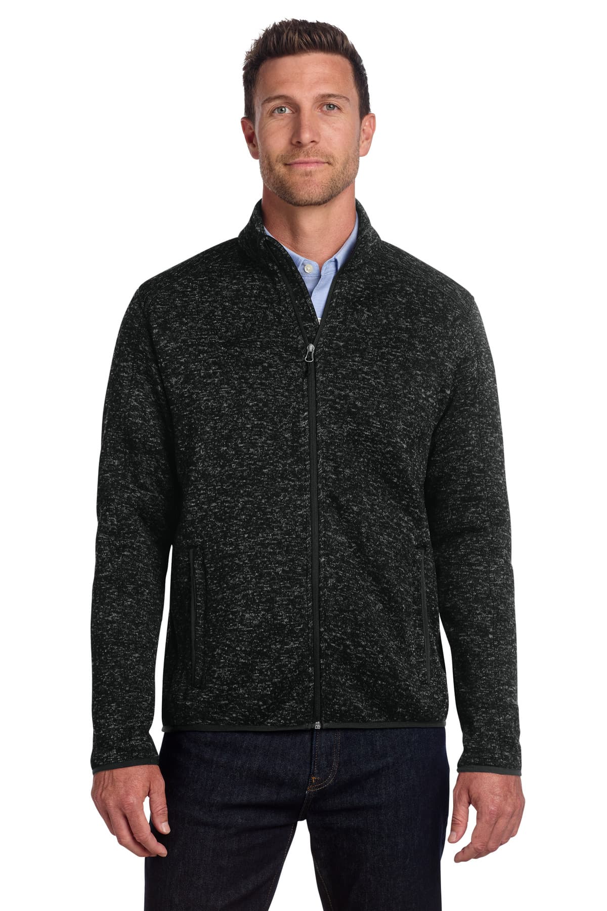 Port Authority ® Sweater Fleece Jacket. F232 thumbnail 2