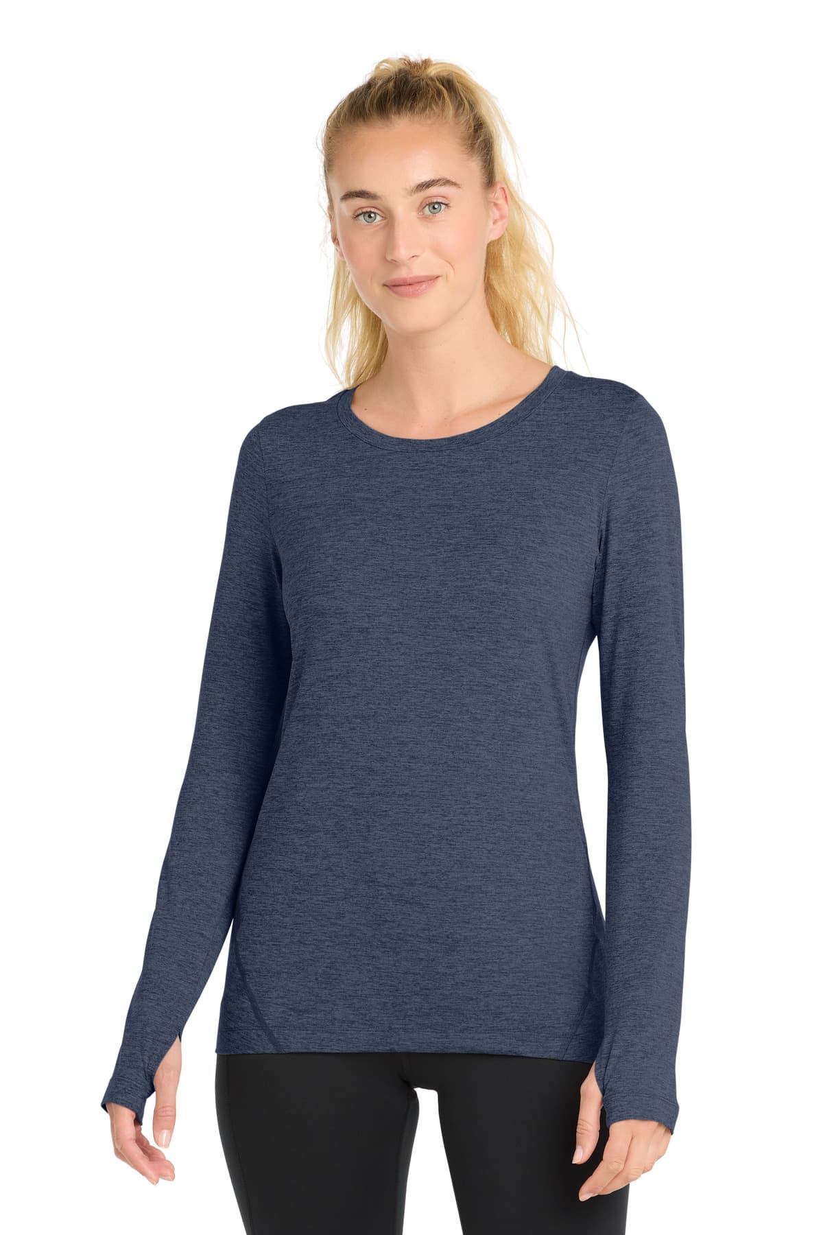 Sport-Tek ® Women's Exchange 1.5 Long Sleeve Crew. LST710 thumbnail 5