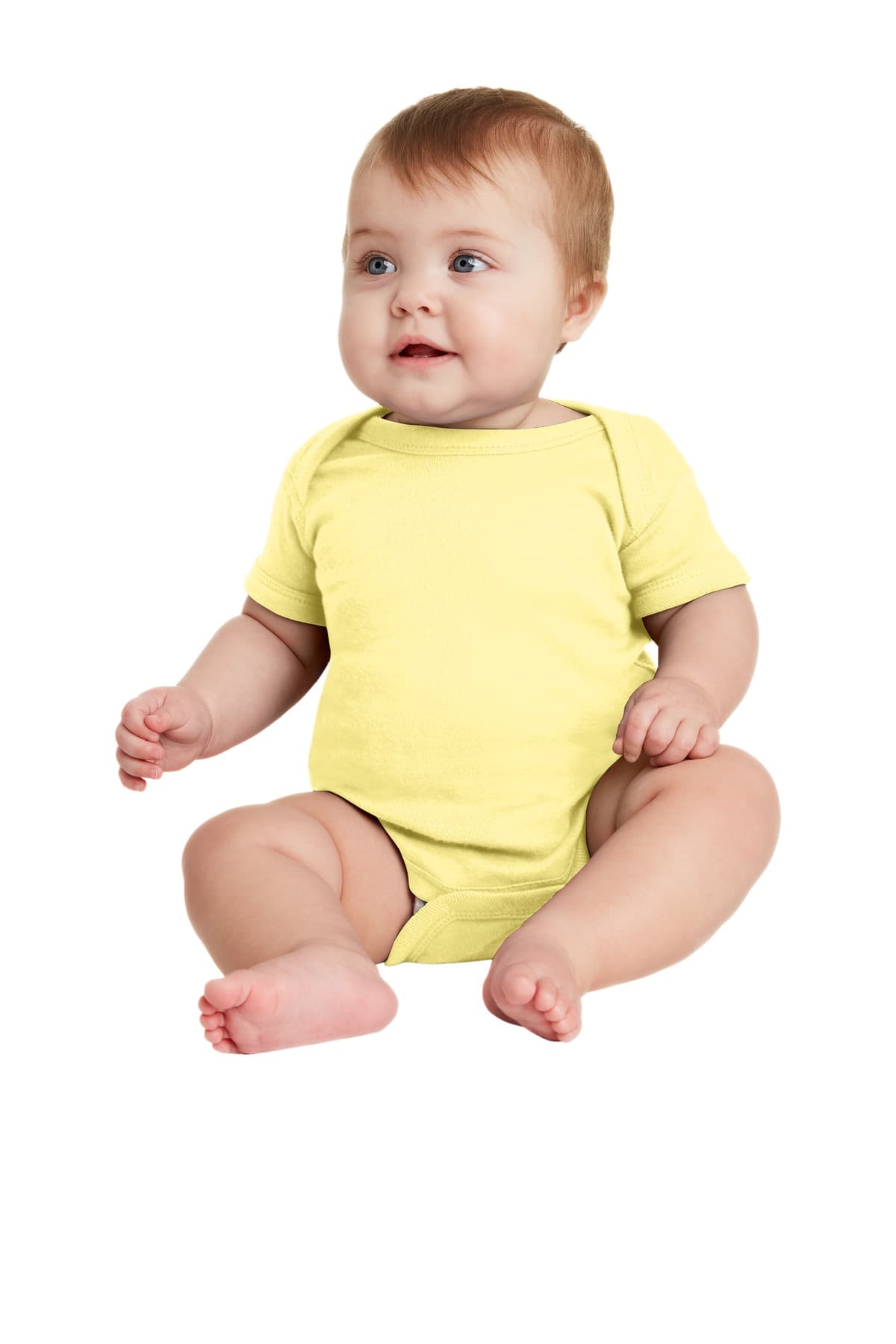 Rabbit Skins  Infant Short Sleeve Baby Rib Bodysuit. RS4400 thumbnail 2