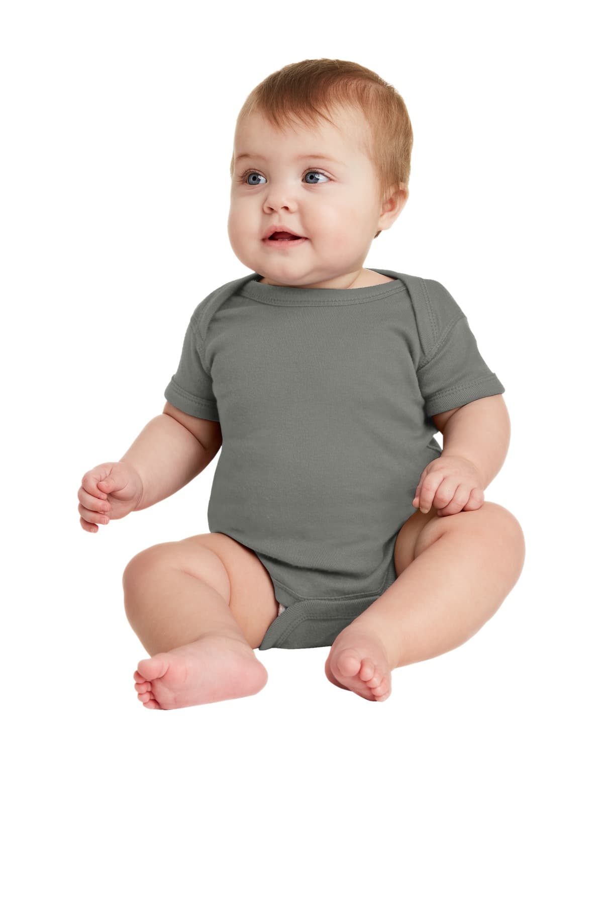 Rabbit Skins  Infant Short Sleeve Baby Rib Bodysuit. RS4400 thumbnail 4