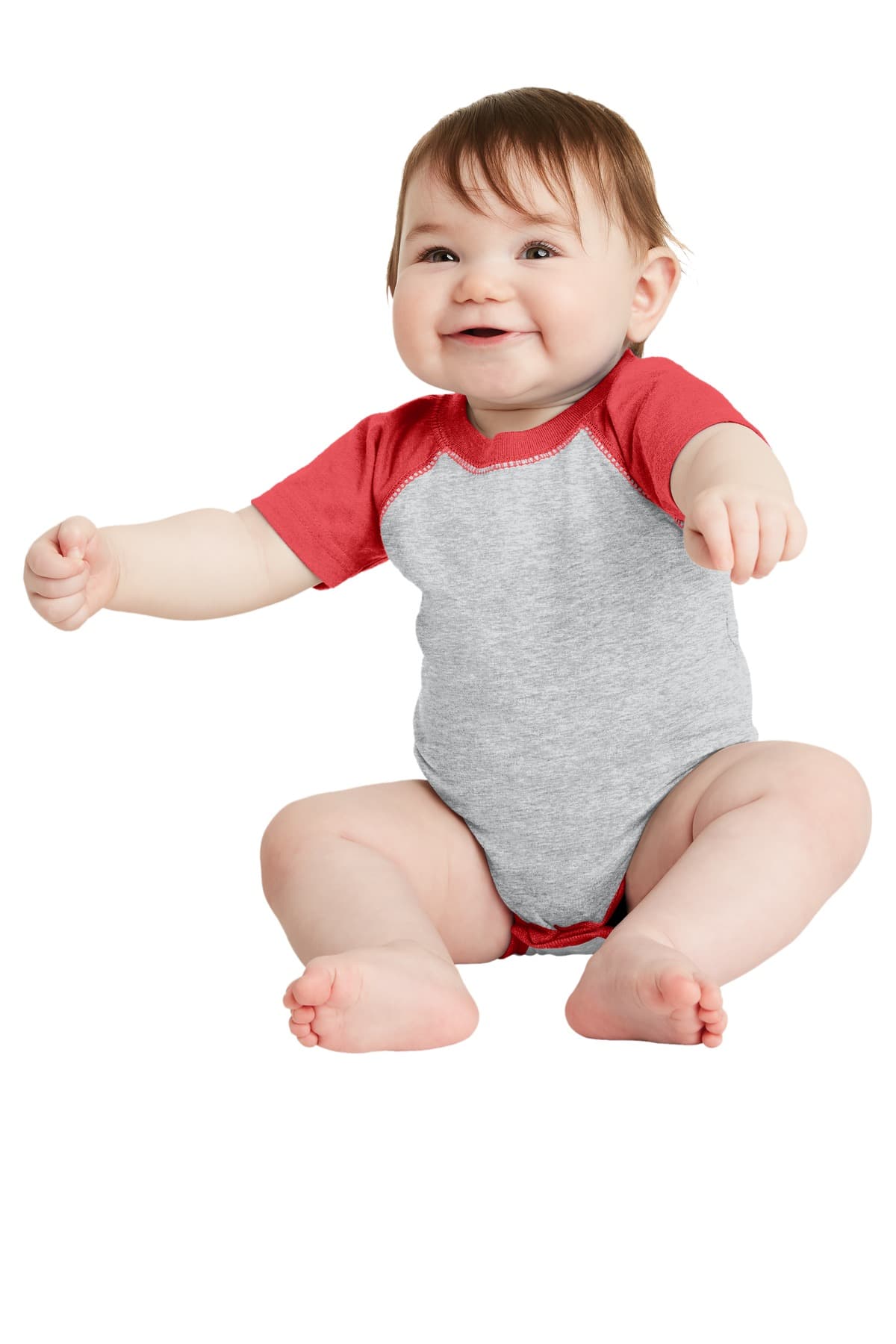 Rabbit Skins  Infant Baseball Fine Jersey Bodysuit. RS4430 thumbnail 3
