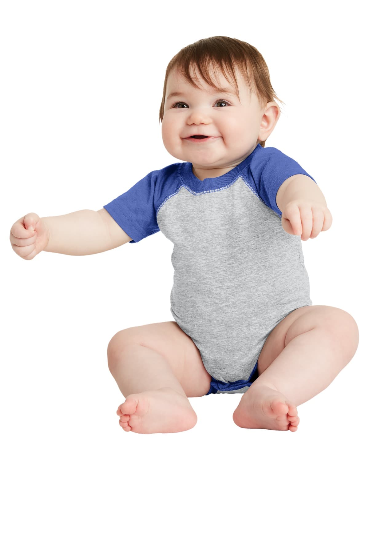 Rabbit Skins  Infant Baseball Fine Jersey Bodysuit. RS4430 thumbnail 4