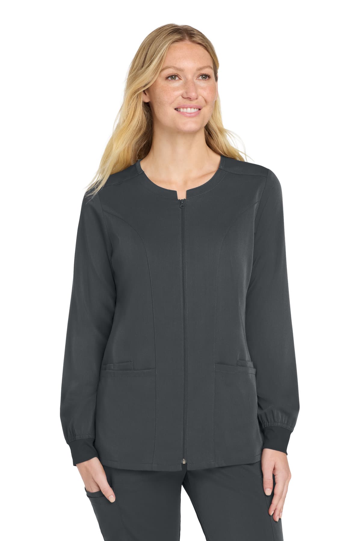 Wink ® Women's Premiere Flex  Full-Zip Scrub Jacket WW4088 thumbnail 5