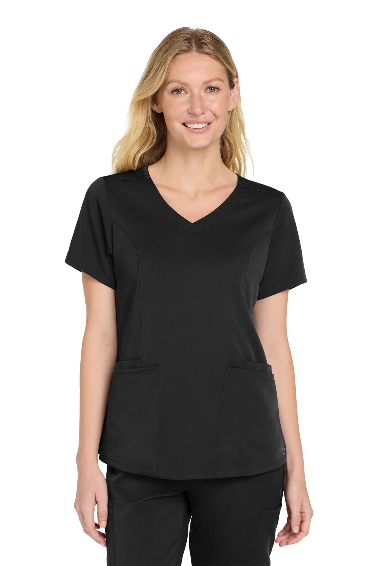 Wink ® Women's Premiere Flex  Mock Wrap Top WW4268 thumbnail 2
