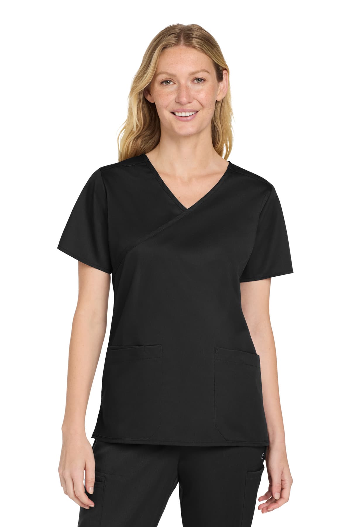 Wink ® Women's WorkFlex  Mock Wrap Top WW4760 thumbnail 2