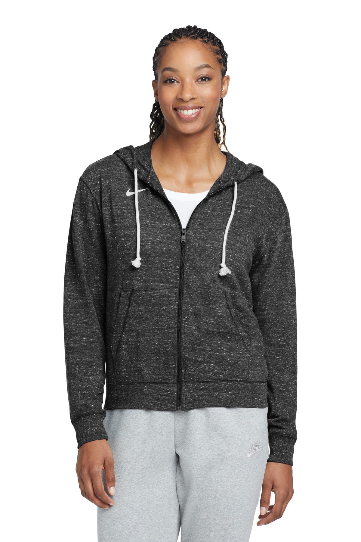 Nike Women's Gym Vintage Full-Zip Hoodie CN9402 thumbnail 2