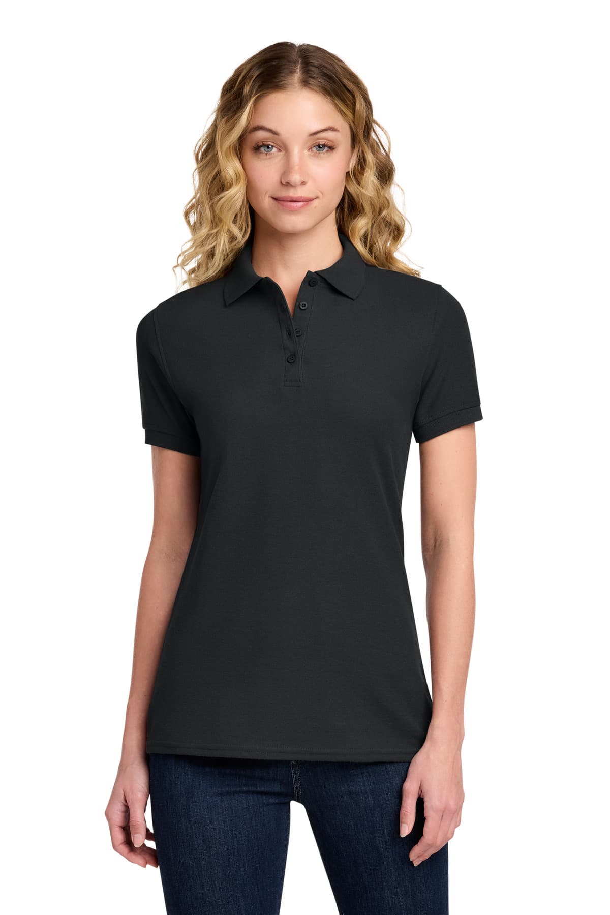 Port & Co  Women's Core Blend Pique Polo. LKP155 thumbnail 5
