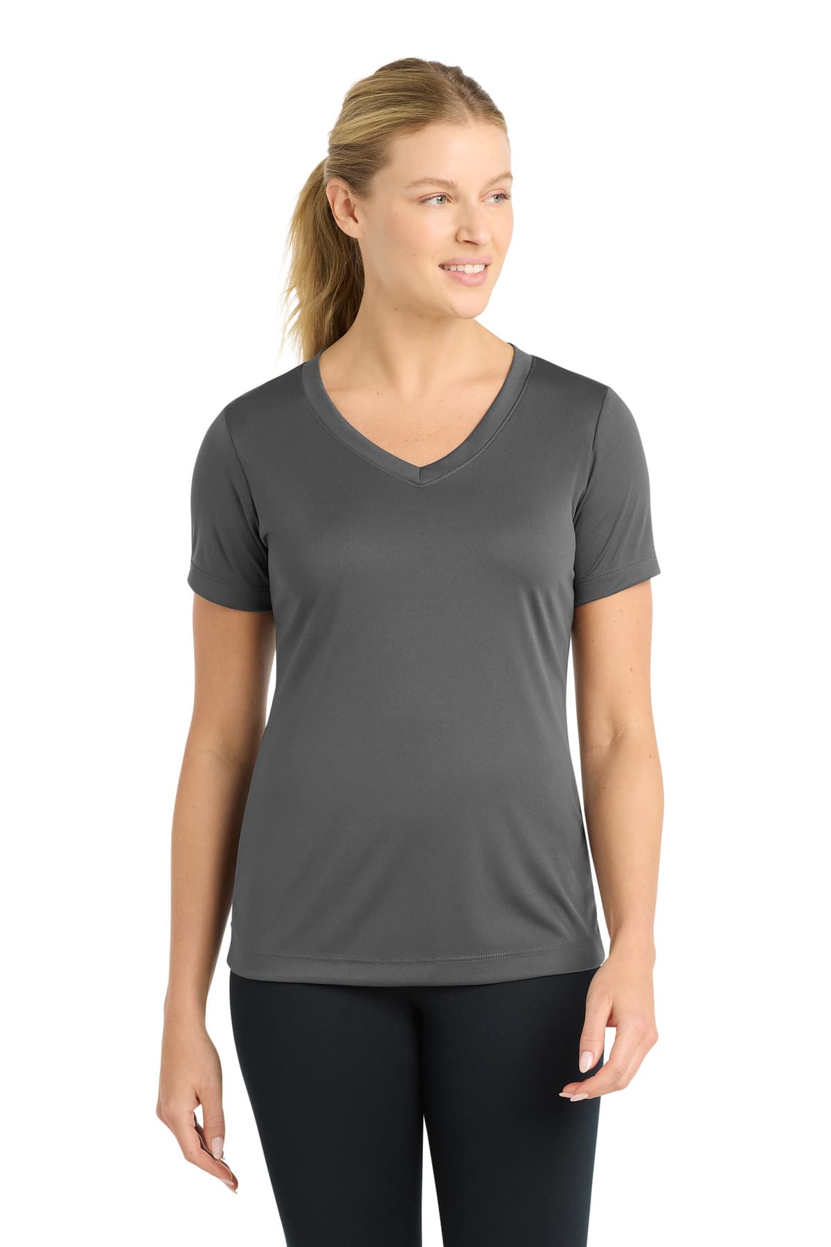 Sport-Tek ® Women's PosiCharge ® Competitor V-Neck Tee. LST353 thumbnail 3