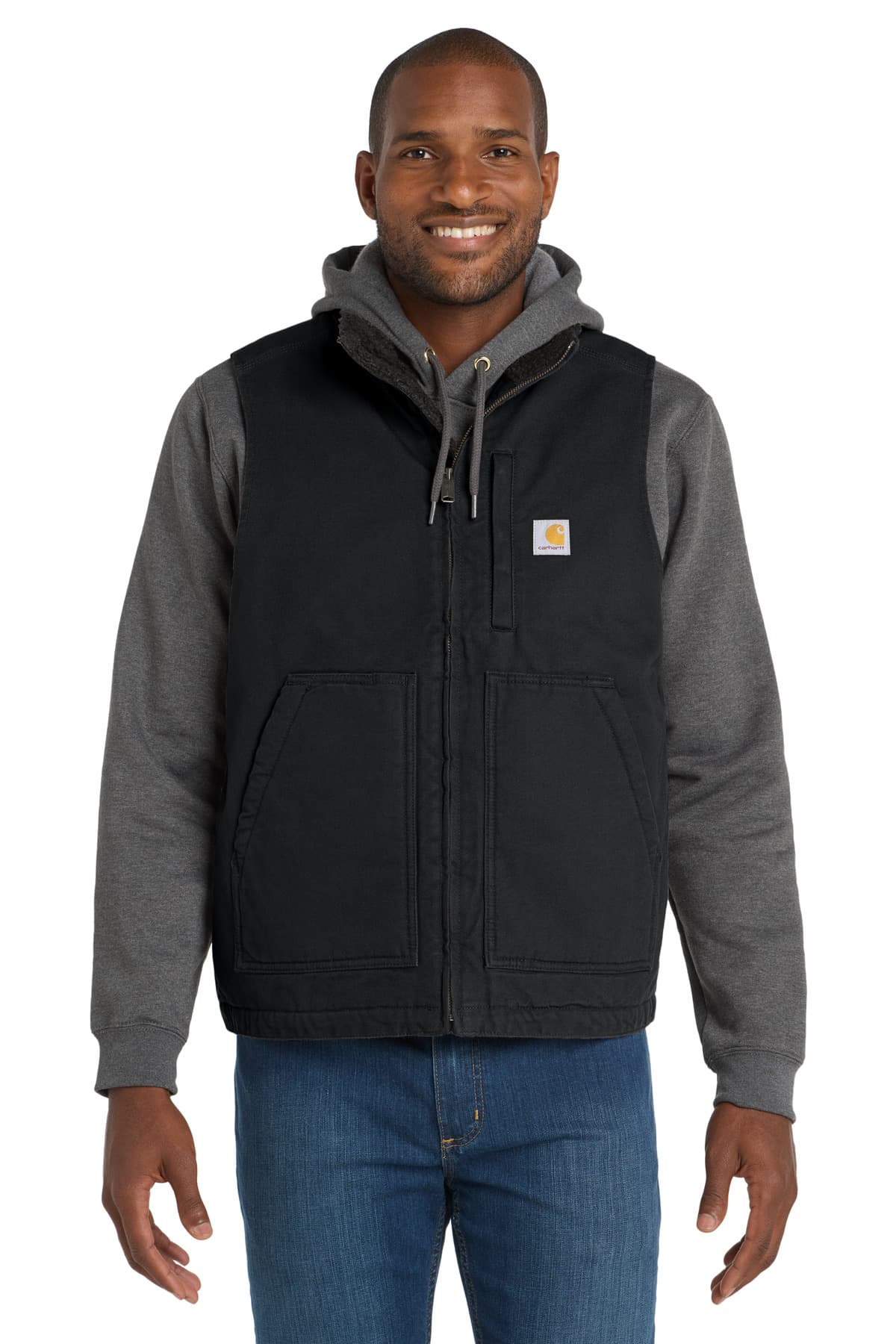 Carhartt ® Sherpa-Lined Mock Neck Vest CT104277 thumbnail 2