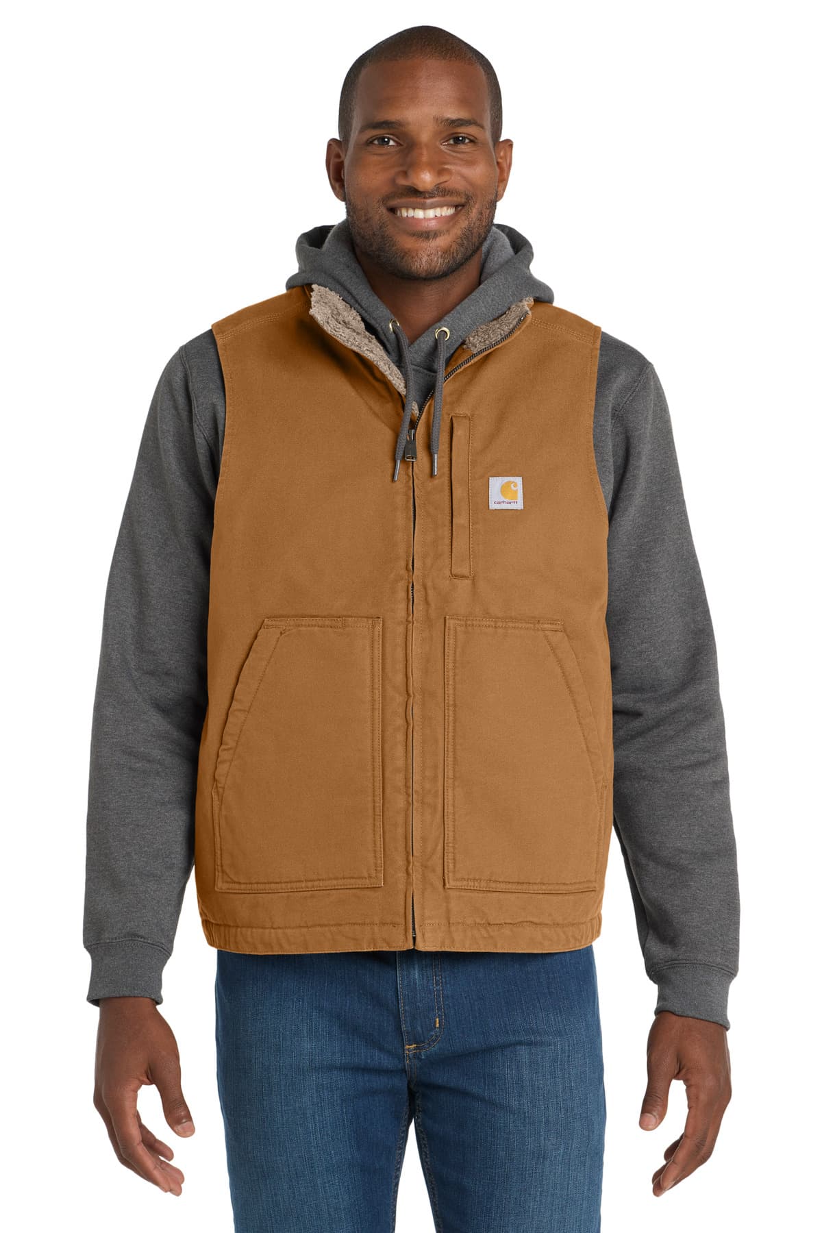 Carhartt ® Sherpa-Lined Mock Neck Vest CT104277 thumbnail 3