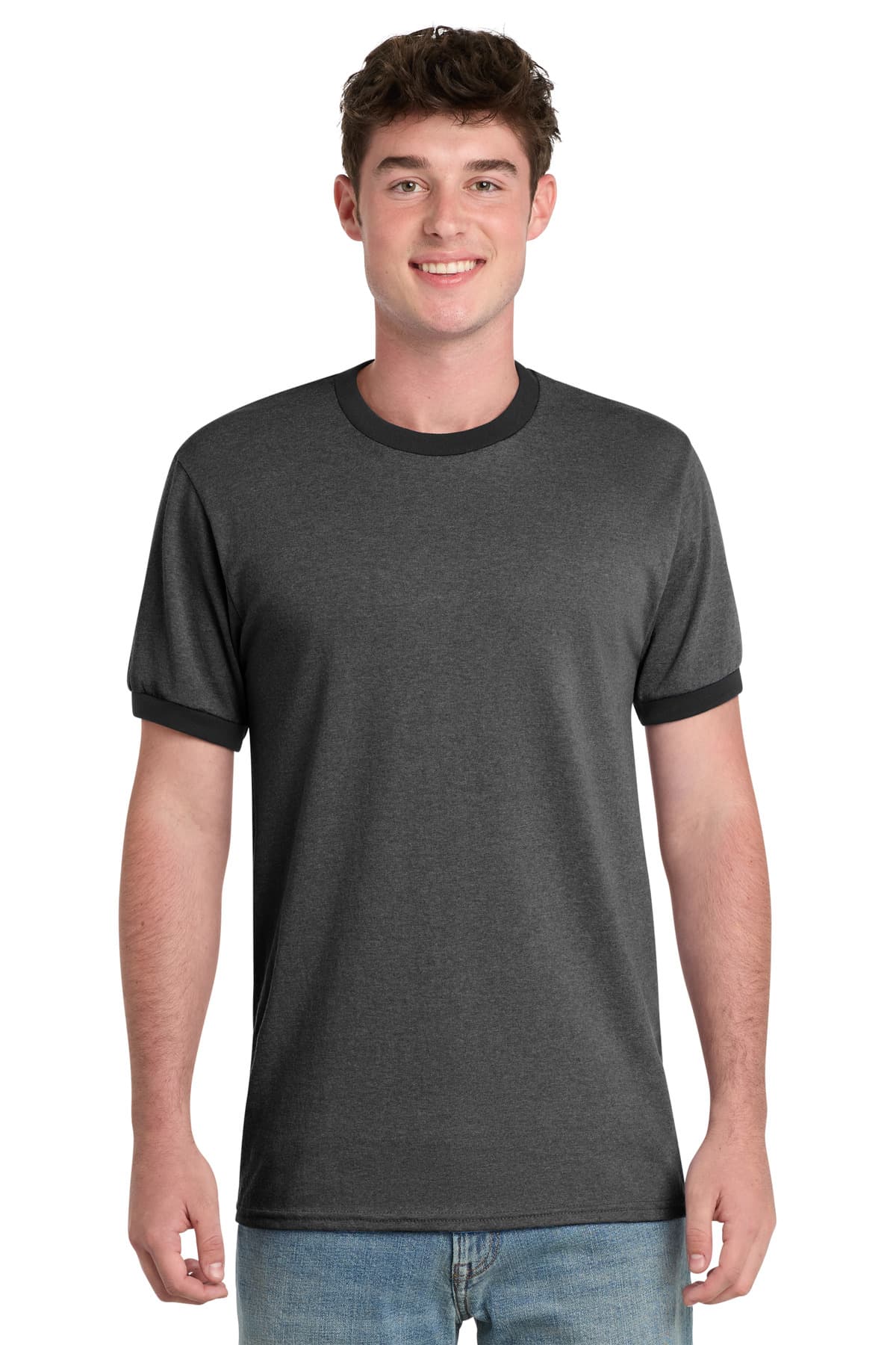 Port & Co  Core Cotton Ringer Tee. PC54R thumbnail 3