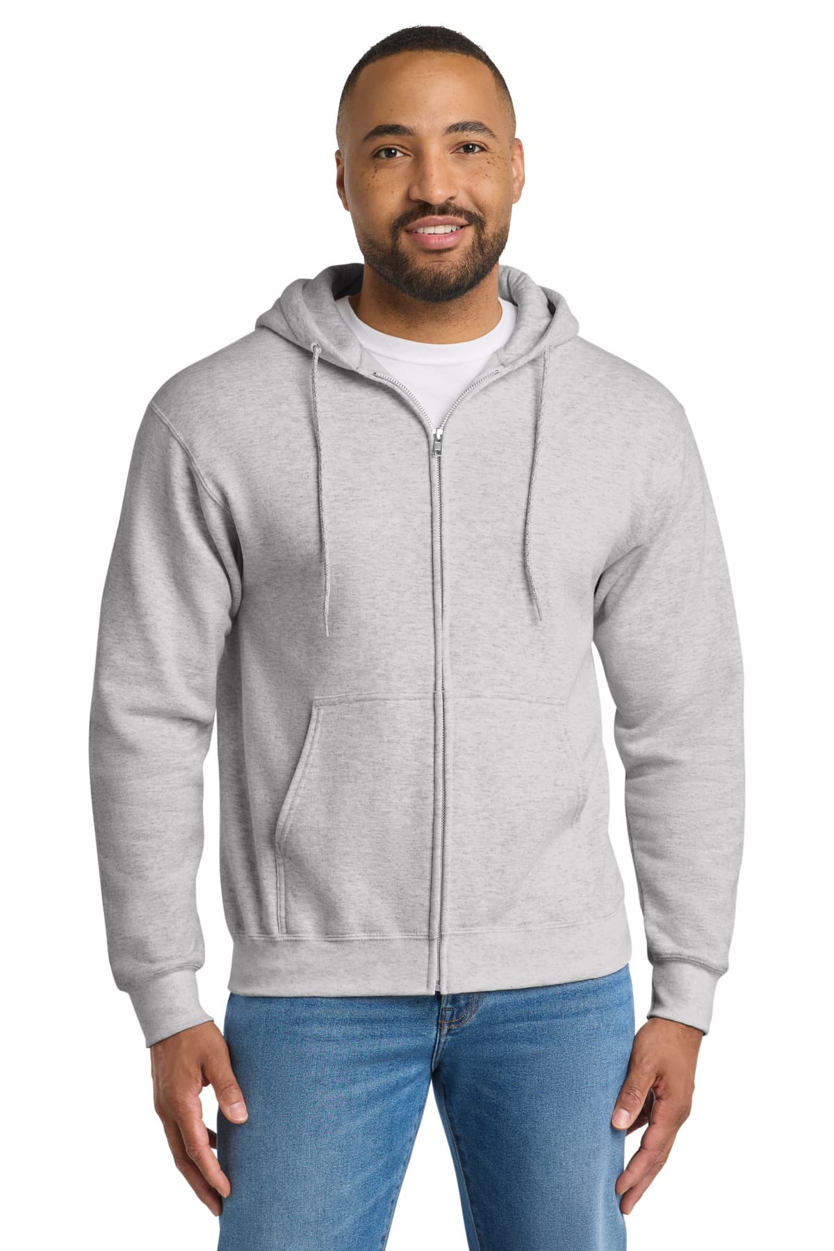 Port & Co ™ Essential Fleece Full-Zip Hooded Sweatshirt. PC90ZH thumbnail 6