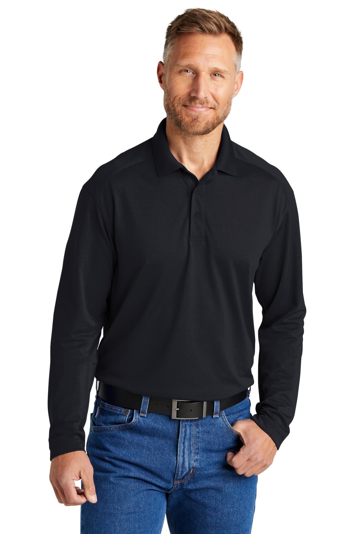 CornerStone ® Select Lightweight Snag-Proof Long Sleeve Polo CS418LS thumbnail 4