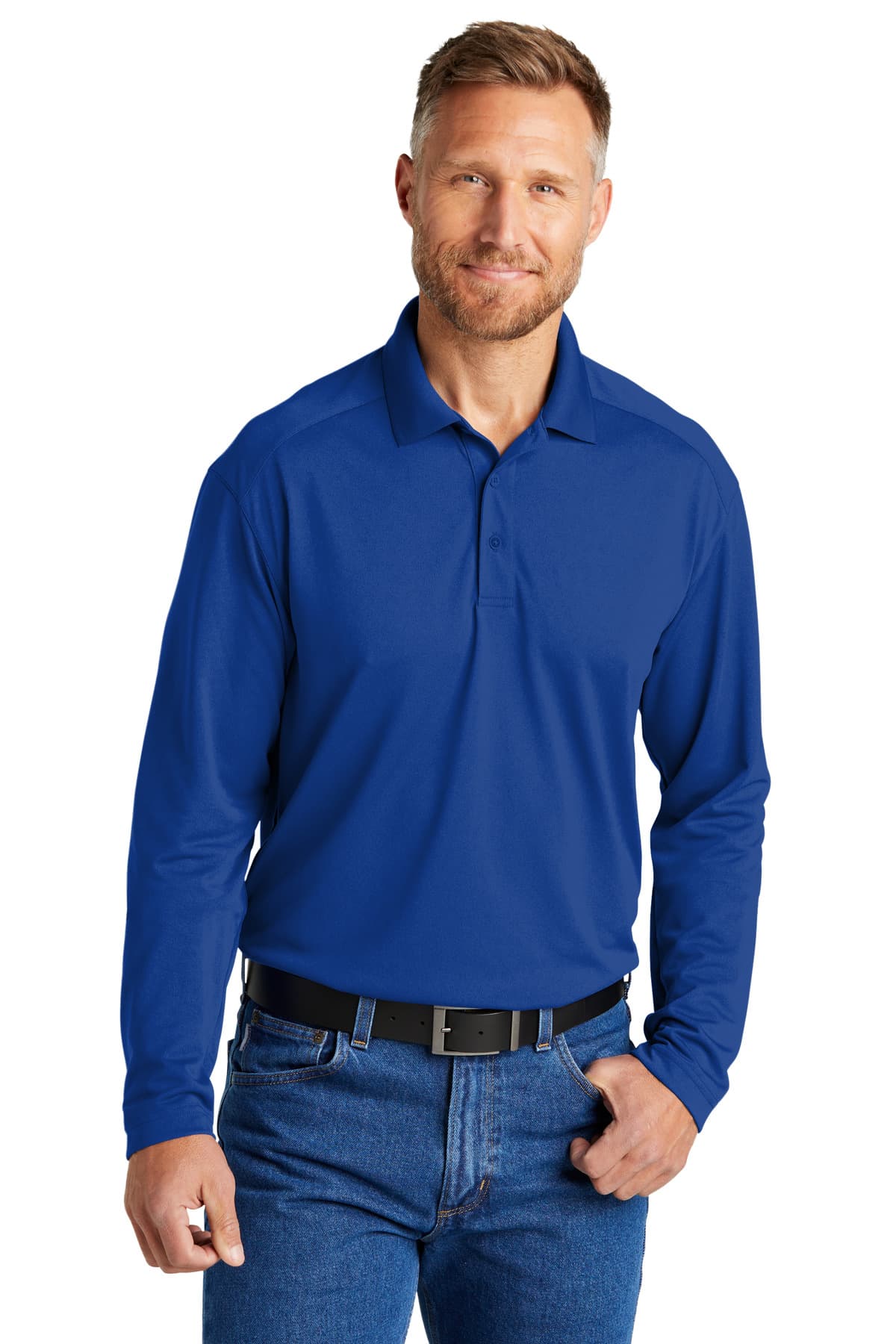 CornerStone ® Select Lightweight Snag-Proof Long Sleeve Polo CS418LS thumbnail 5
