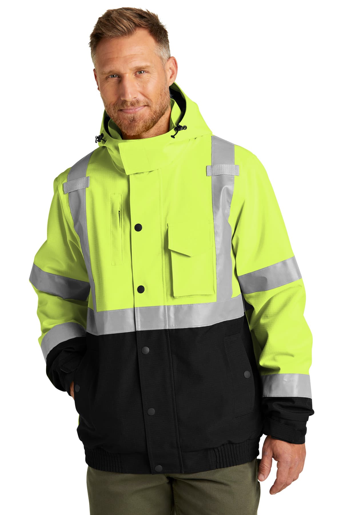 CornerStone ® ANSI 107 Class 3 Waterproof Insulated Ripstop Bomber Jacket CSJ501 thumbnail 2