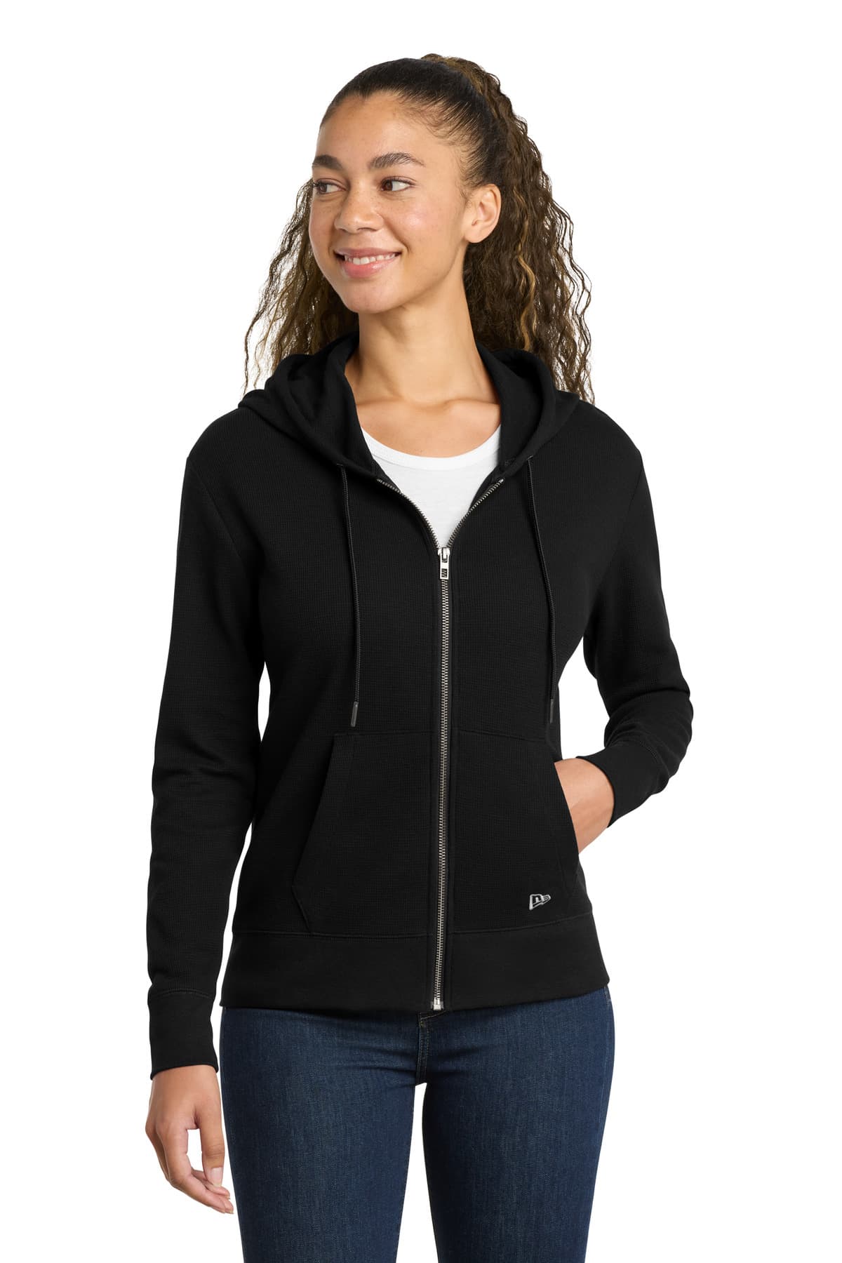 New Era ® Women's Thermal Full-Zip Hoodie LNEA141 thumbnail 2