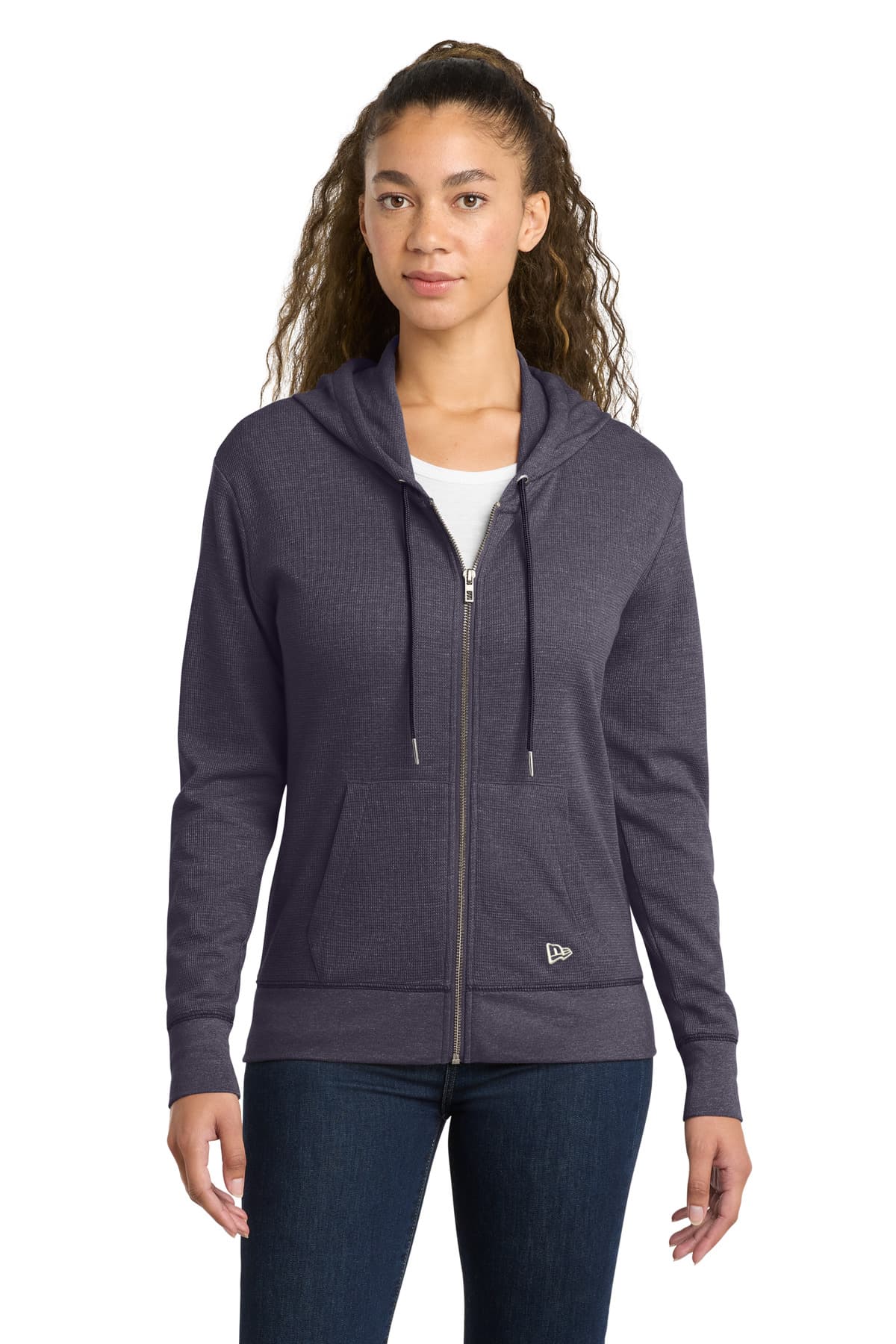 New Era ® Women's Thermal Full-Zip Hoodie LNEA141 thumbnail 3