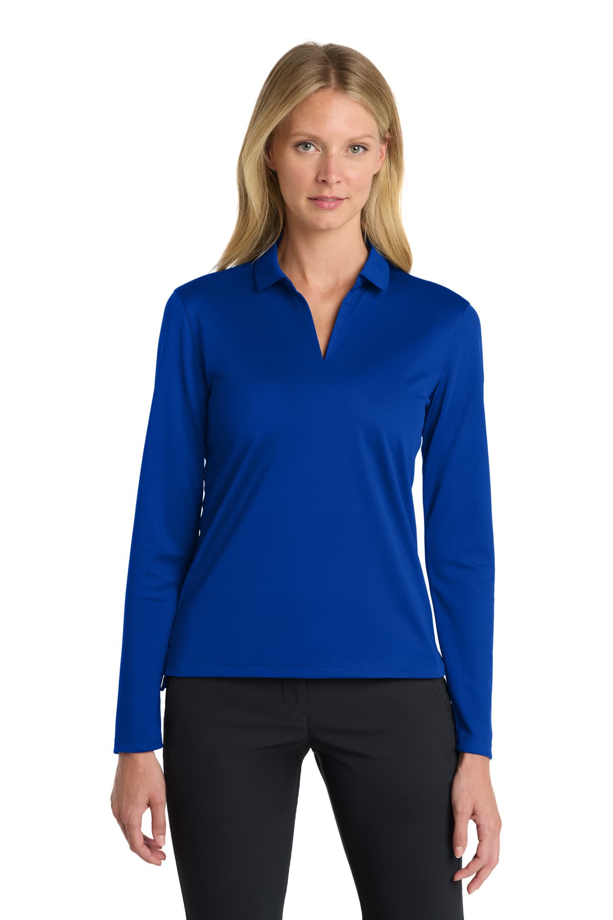 Nike Women's Dri-FIT Micro Pique 2.0 Long Sleeve Polo NKDC2105 thumbnail 4