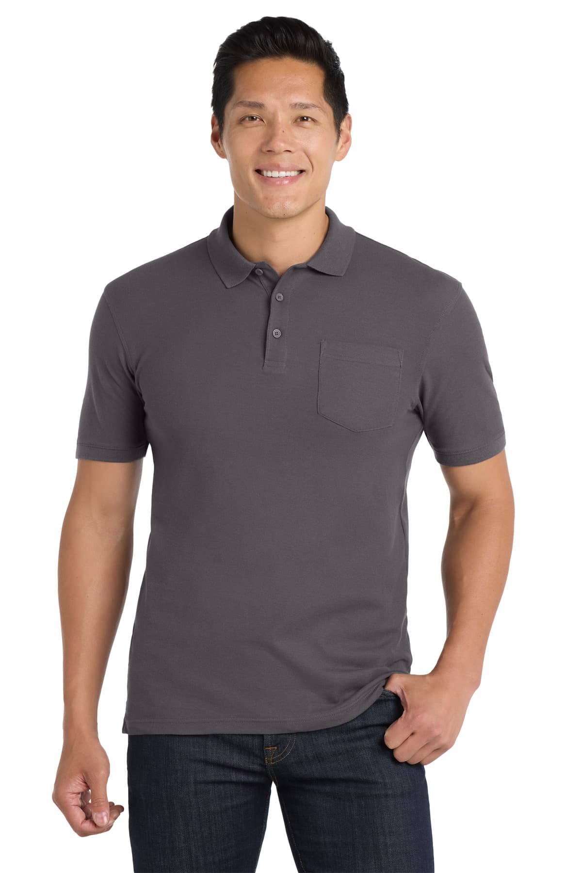 Port Authority ® Core Classic Pique Pocket Polo. K100P thumbnail 3