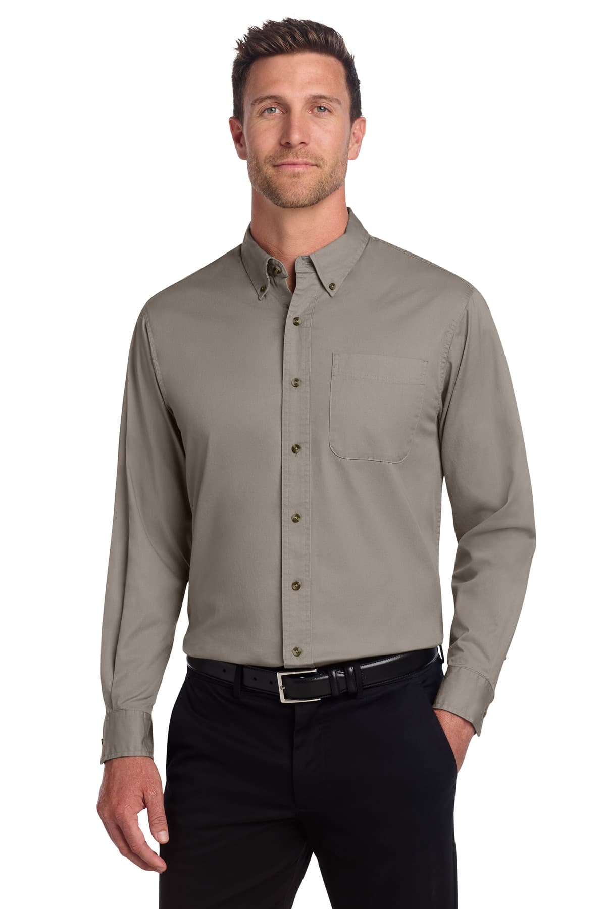 Port Authority ® Long Sleeve Twill Shirt. S600T thumbnail 4