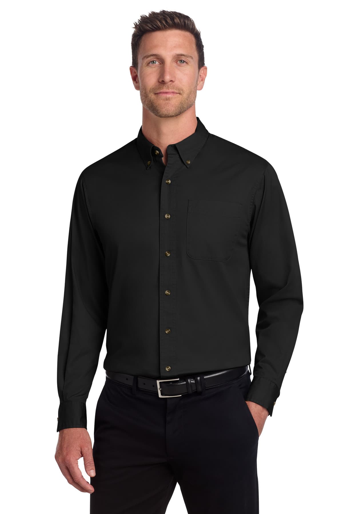 Port Authority ® Tall Long Sleeve Twill Shirt. TLS600T thumbnail 2