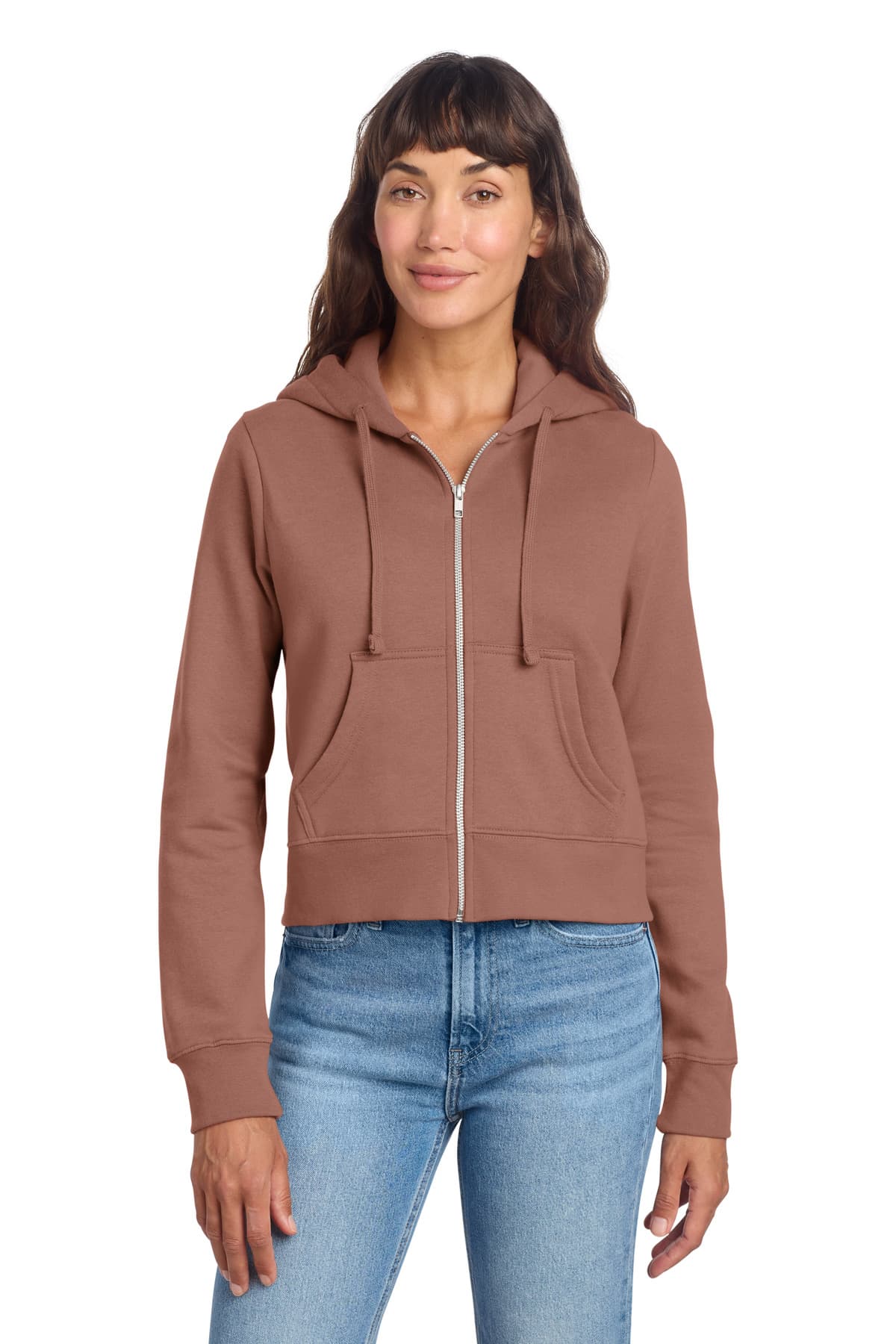 District ® Women's V.I.T.  Fleece Full-Zip Hoodie DT6103 thumbnail 2