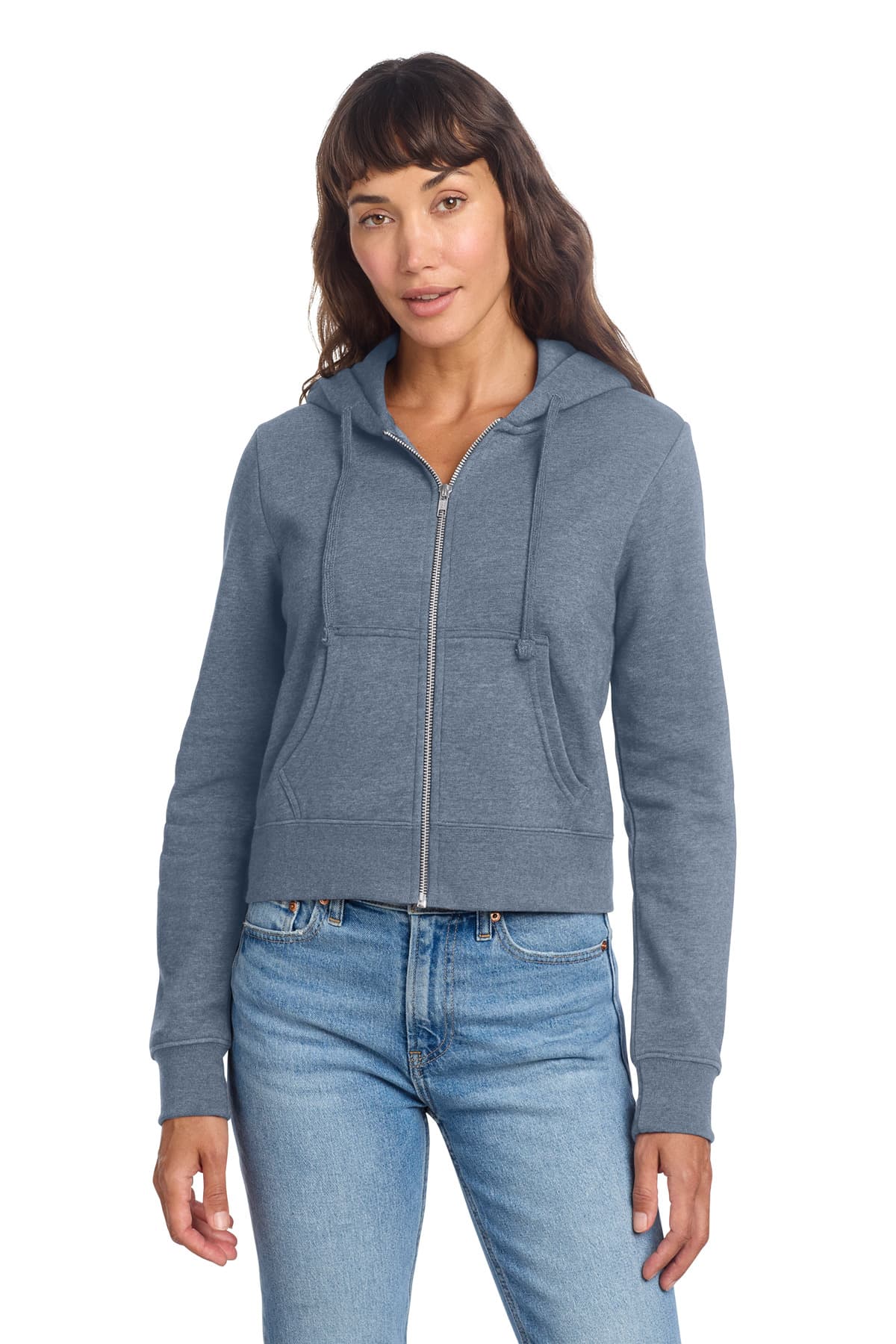 District ® Women's V.I.T.  Fleece Full-Zip Hoodie DT6103 thumbnail 3