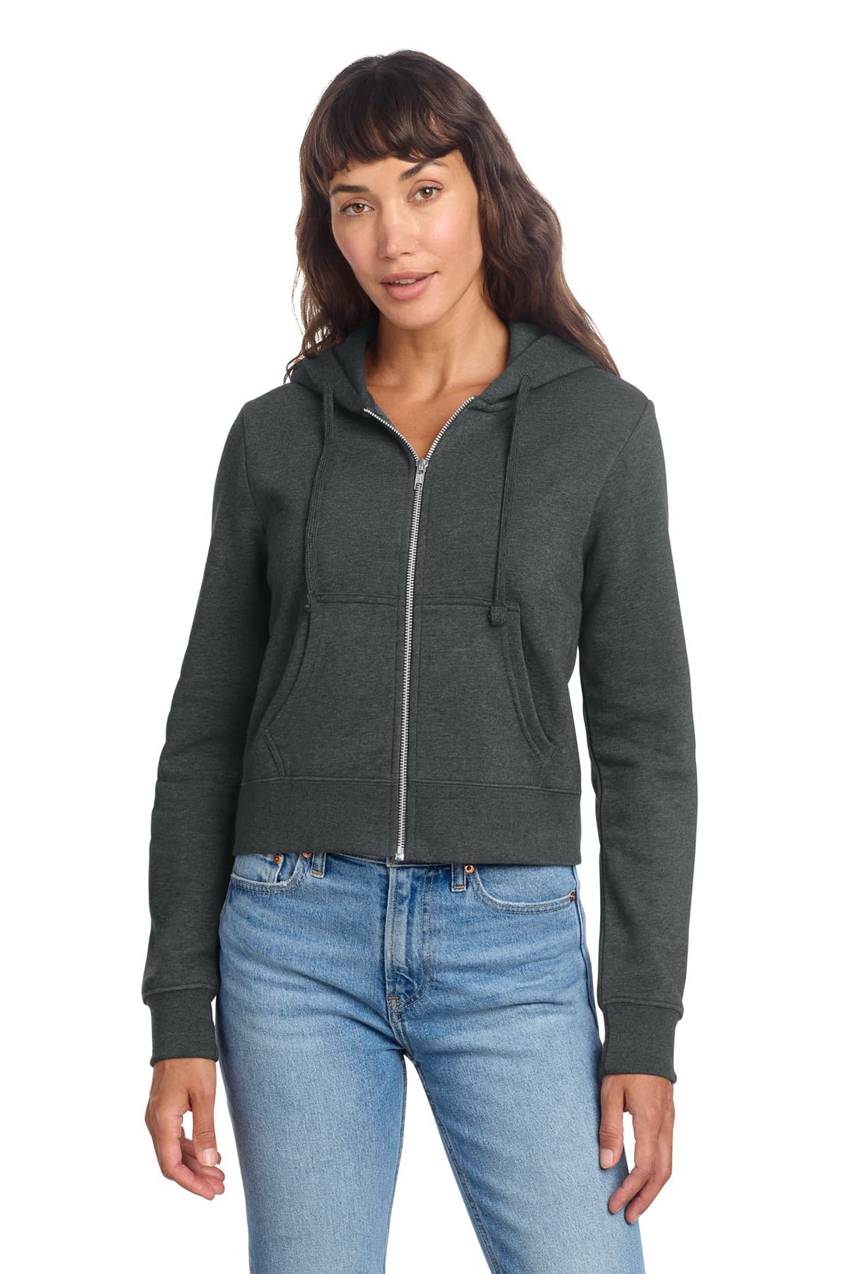 District ® Women's V.I.T.  Fleece Full-Zip Hoodie DT6103 thumbnail 4