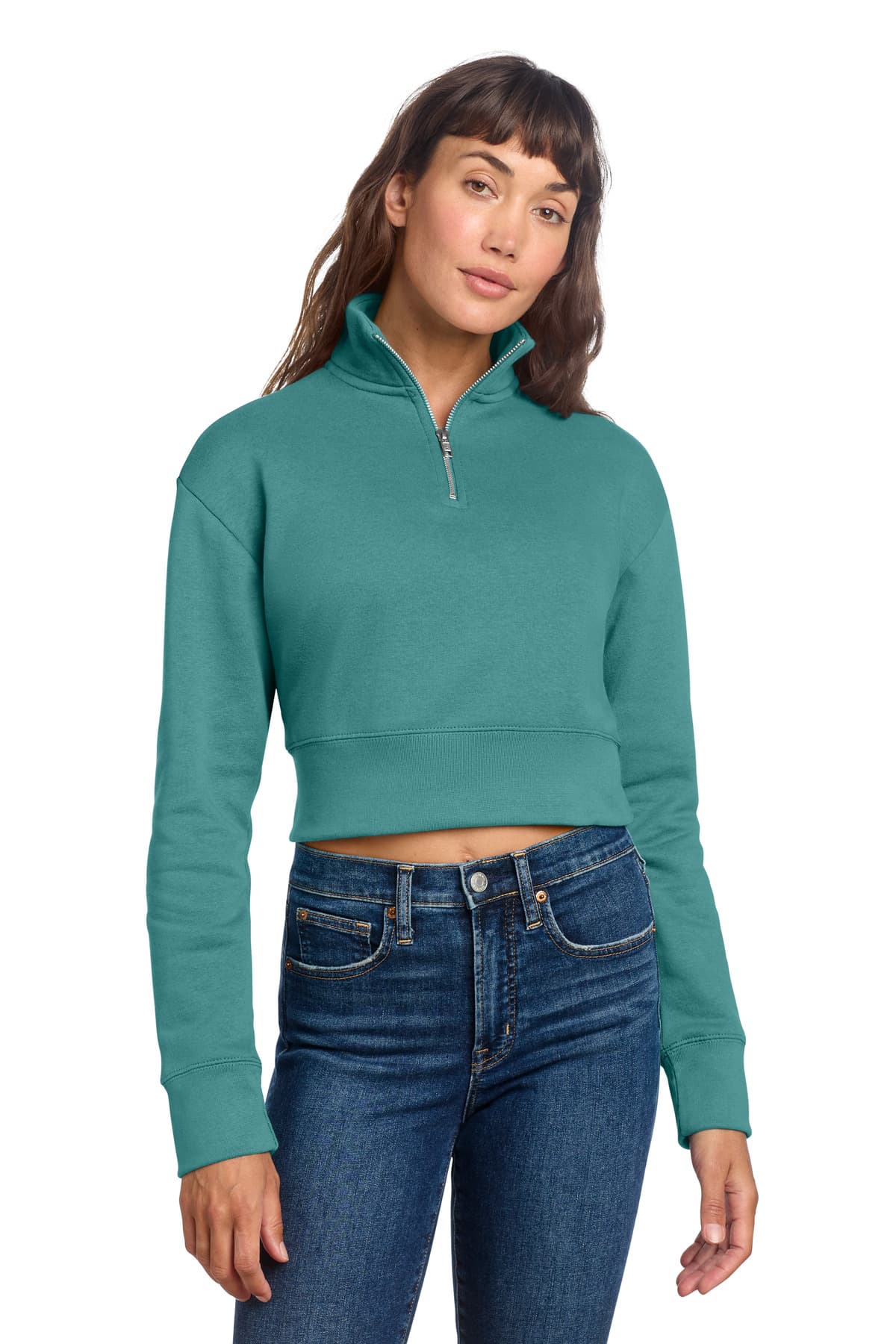 District ® Women's V.I.T.  Fleece 1/2-Zip DT6111 thumbnail 3