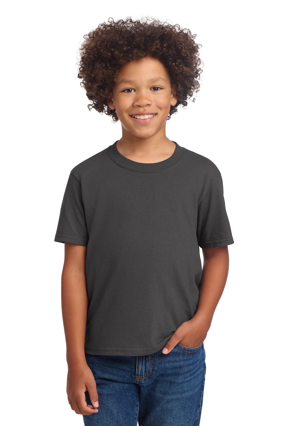 Port & Co  Youth Core Cotton DTG Tee PC54YDTG thumbnail 3